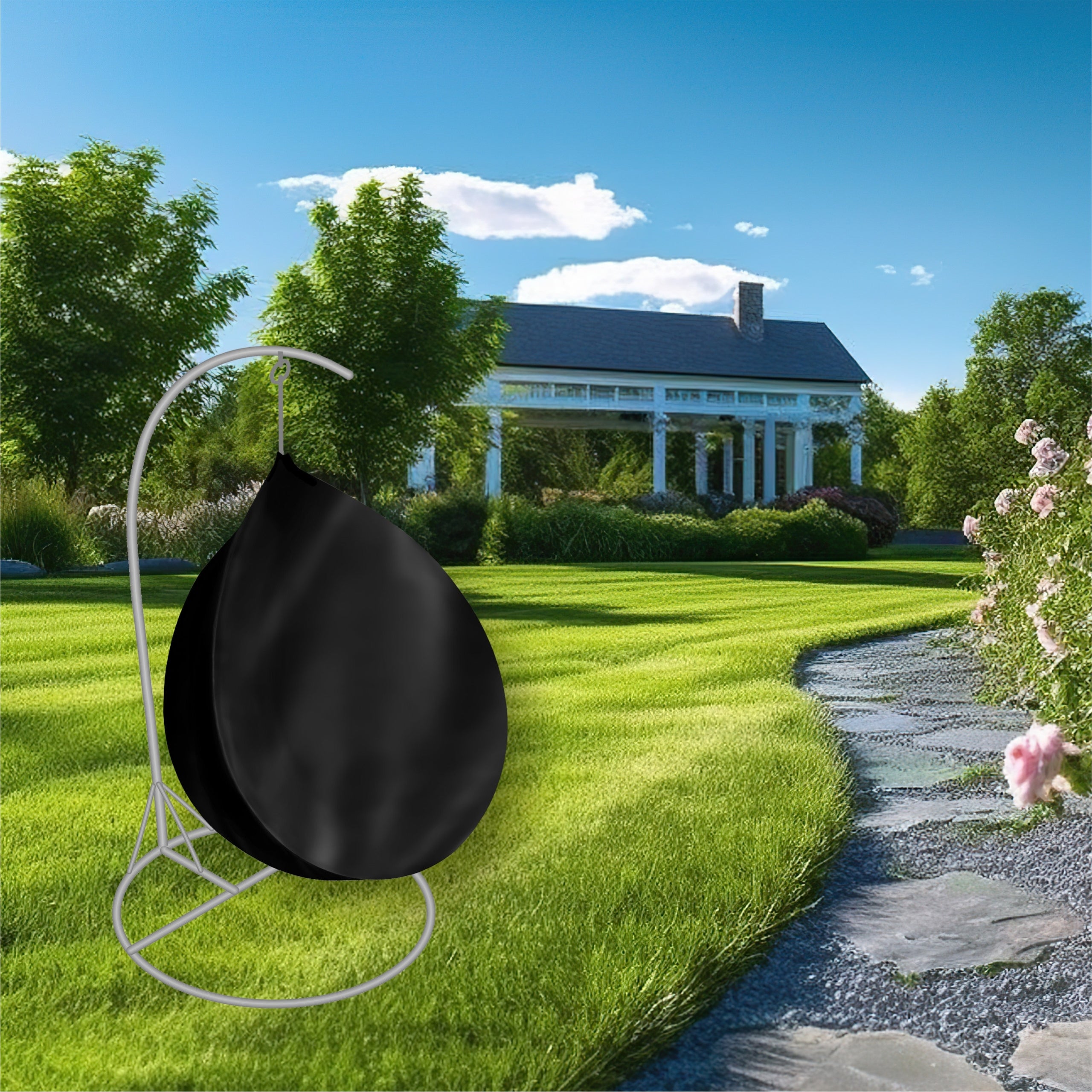 CHAIR COVER HANGING cocoon garden swing basket waterproof 108x68 Packaging status original