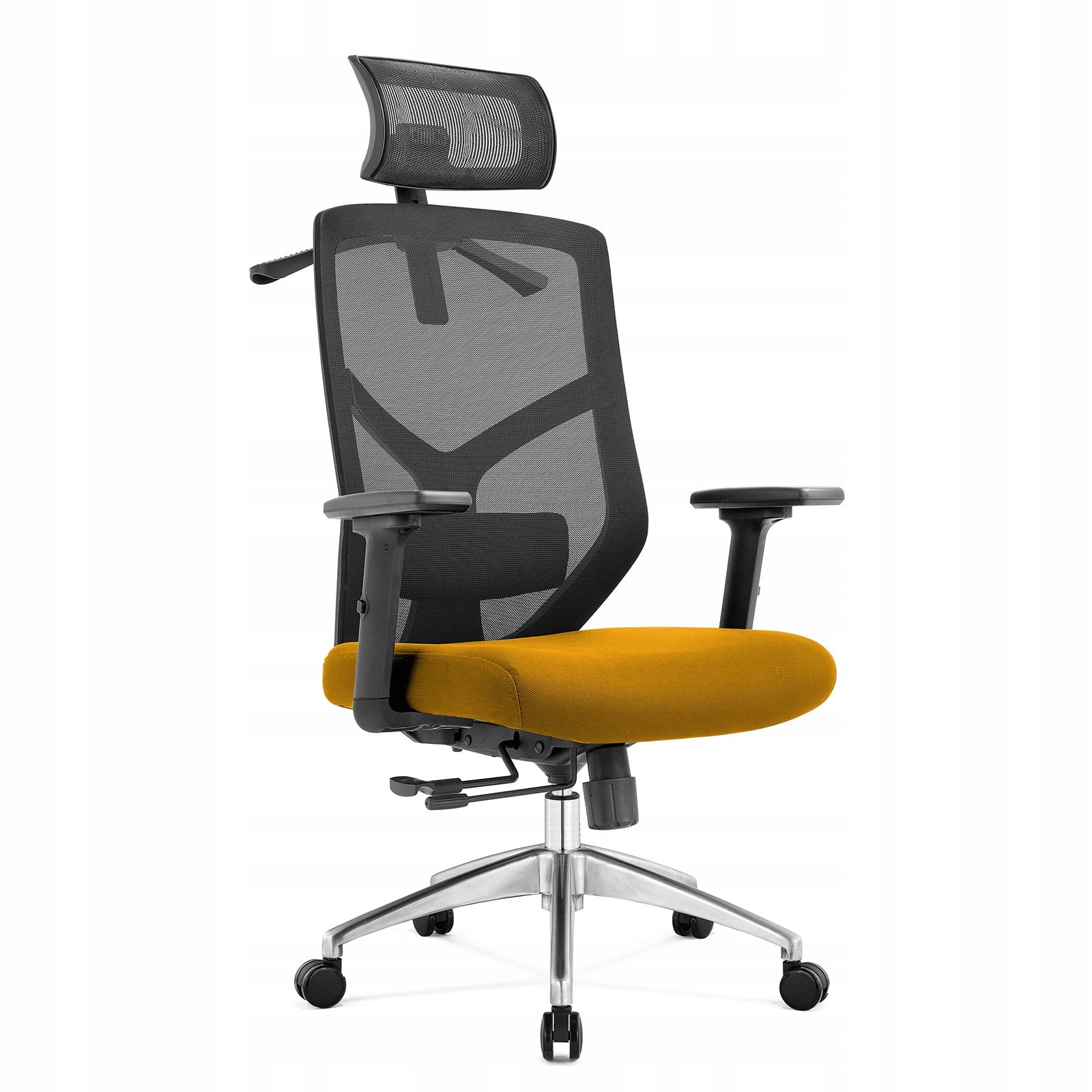 CHAIR ERGONOMIC OFFICE CHAIR ANGEL ROSA UP TO 150kg MUSTARD