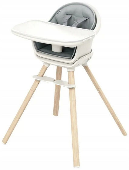CHAIR HIGH CHAIR 8IN1 MOA MAXI COSI Color white shades of brown and beige shades of gray and silver