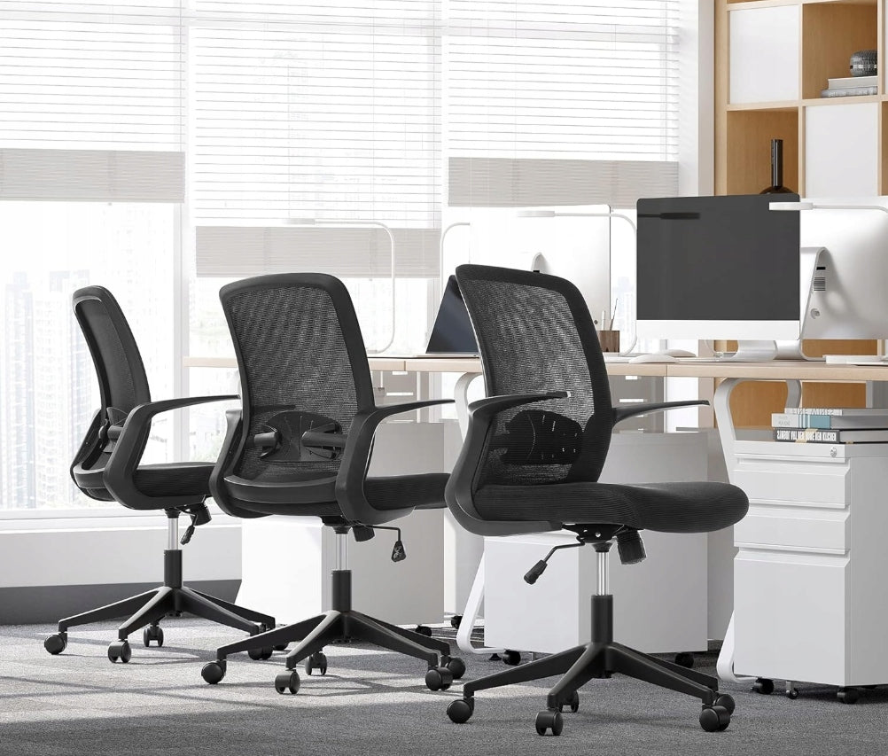 CHAIR OFFICE SWIVEL CHAIR VENTILATED BLACK Brand no brand
