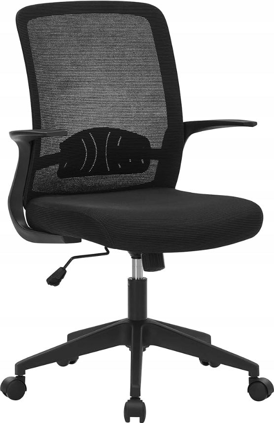 CHAIR OFFICE SWIVEL CHAIR VENTILATED BLACK