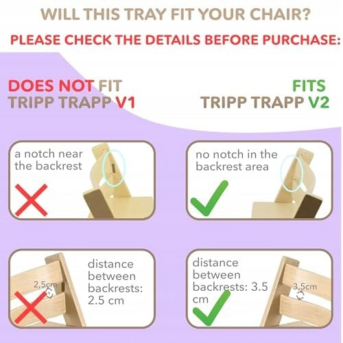 CHAIR TRAY COMPATIBLE WITH STOKKE TRIPP TRAPP CHAIR Material other