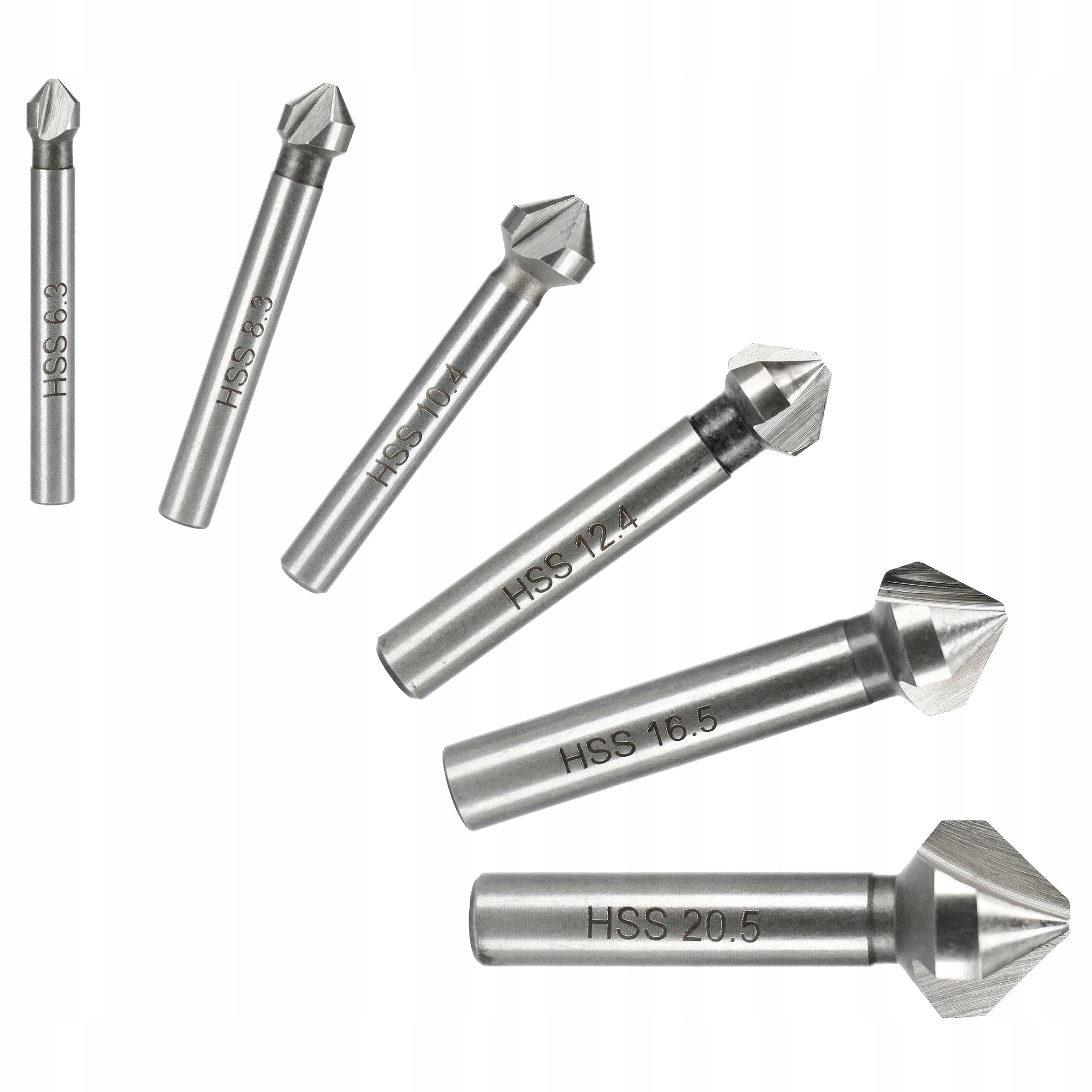 CHAMFERER COUNTERSINK FOR METAL DRILL CUTTERS SET OF 6PCS RASTOOL Brand Rastool