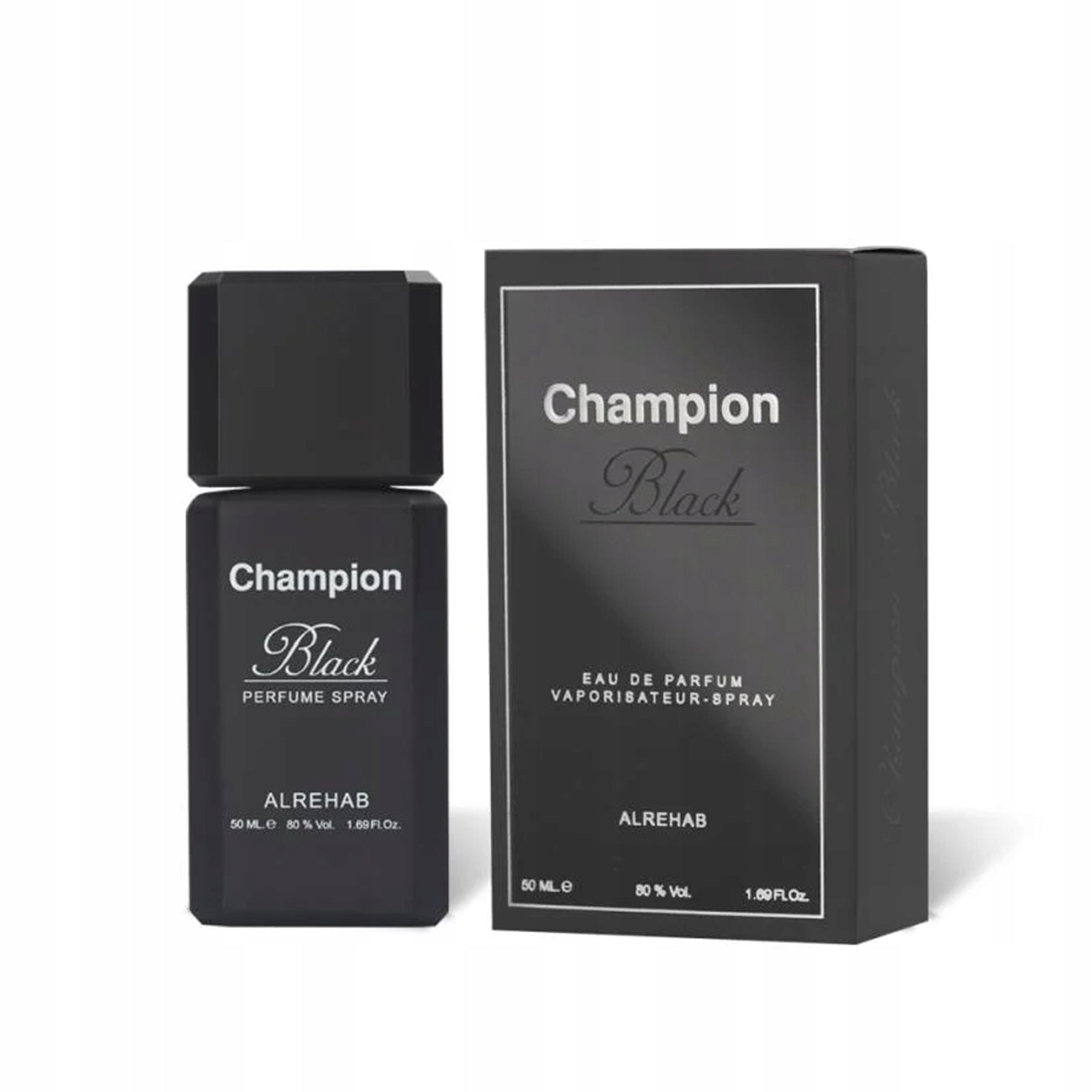 CHAMPION BLACK PERFUME ARABIC WOODY MUSK CITRUS 50 ml AL REHAB EDP Packaging status original