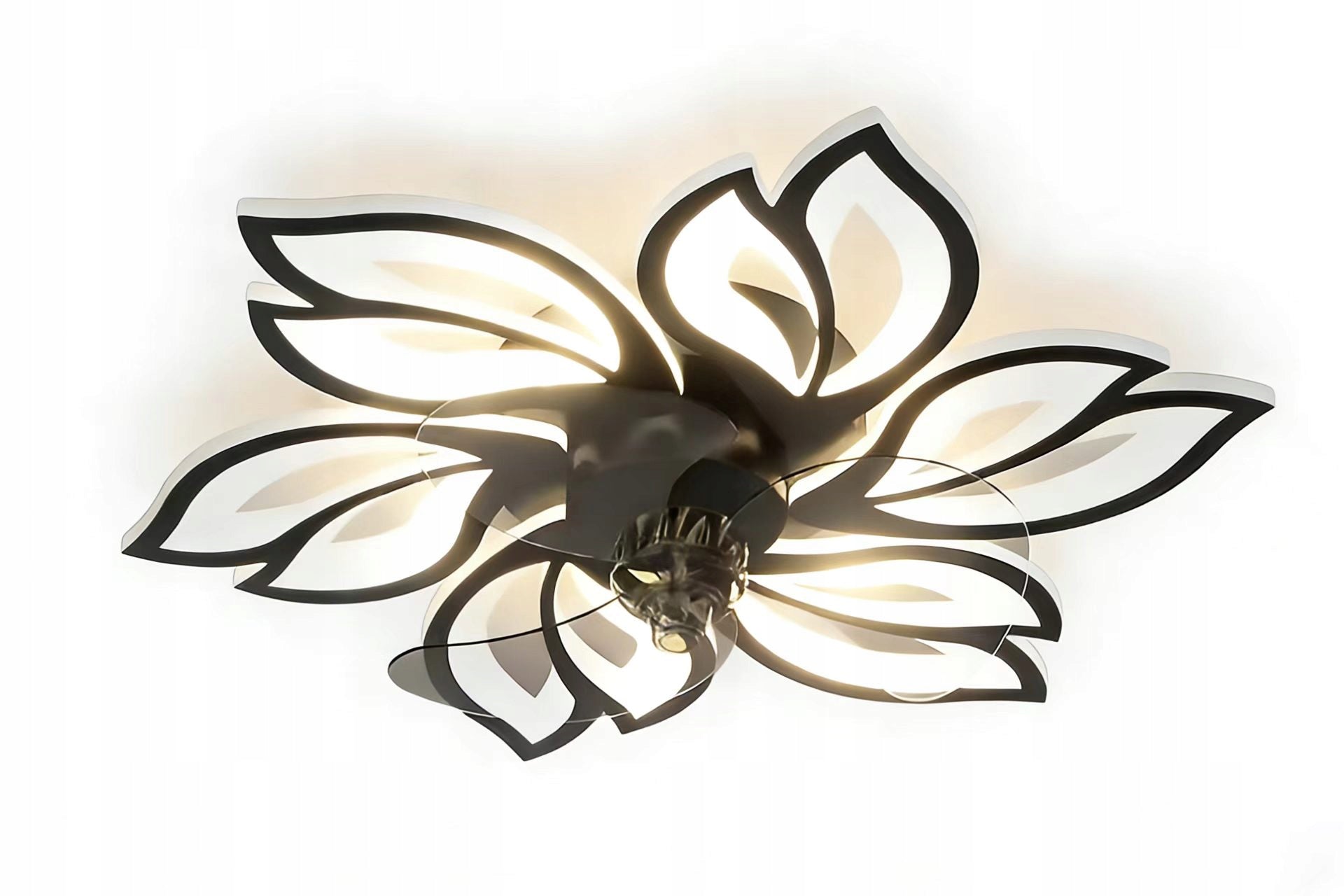 CHANDELIER FAN CEILING LAMP PLAFOND FAN LED PILOT FLOWER 72W Fan type ceiling
