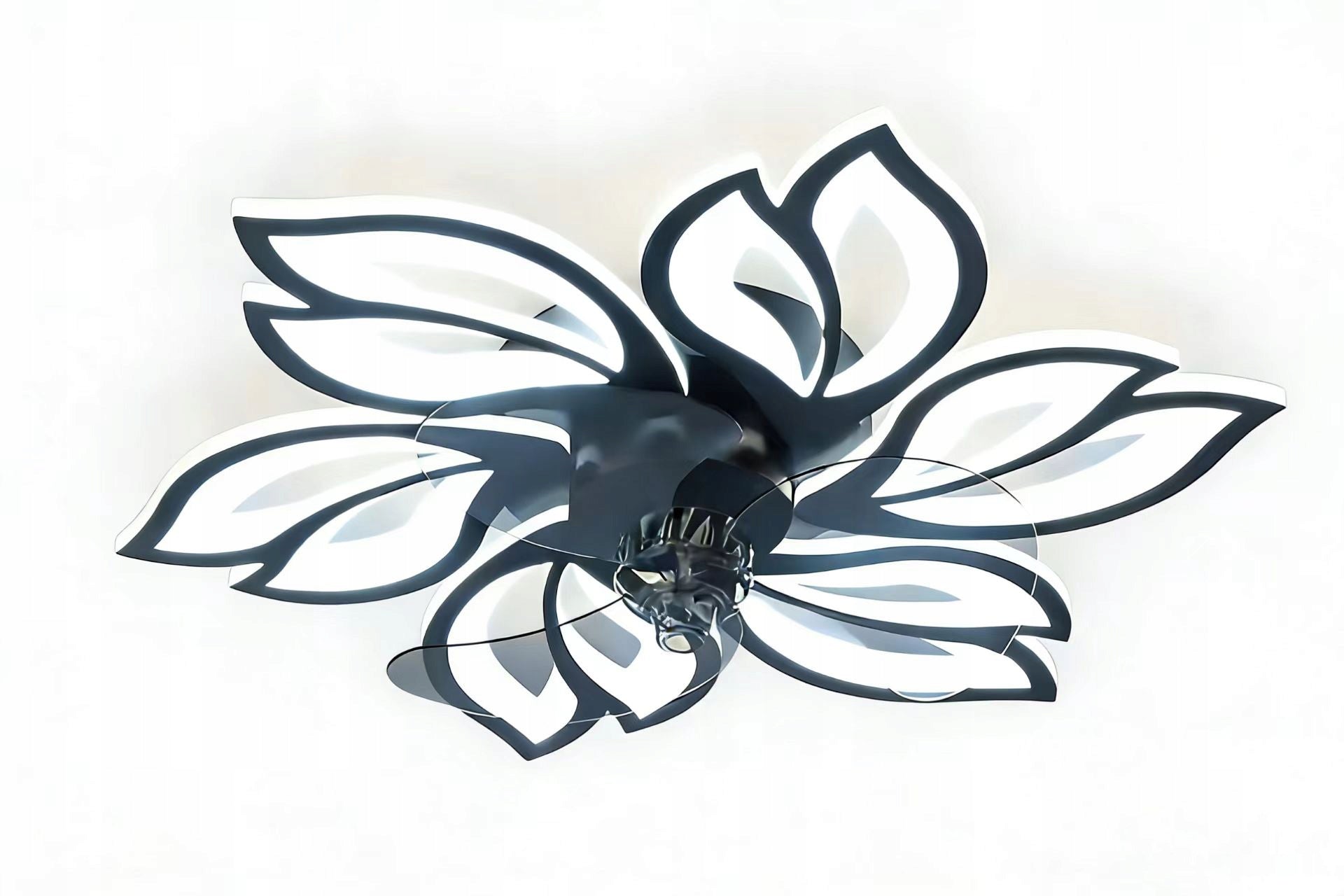 CHANDELIER FAN CEILING LAMP PLAFOND FAN LED PILOT FLOWER 72W Functions timer