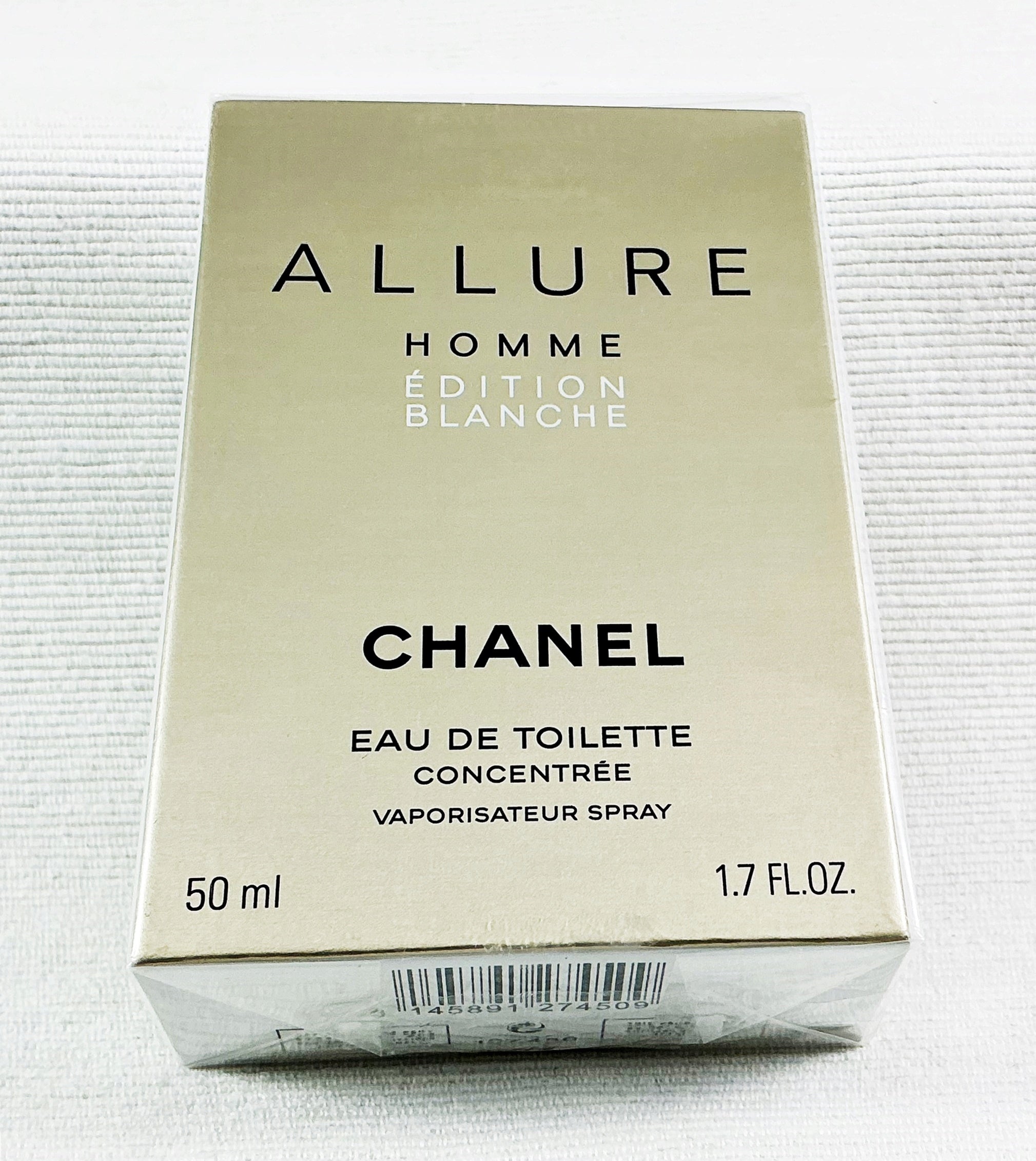 CHANEL ALLURE EDITION BLANCHE 50 ML EAU DE TOILETTE CONCENTREE UNIQUE Packaging status original