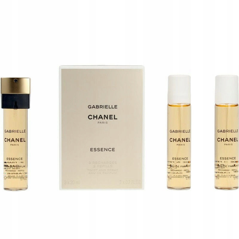 CHANEL Gabrielle Essence Eau de Parfum spray + cartridges 3x20ml Product weight with unit packaging 0.141 kg
