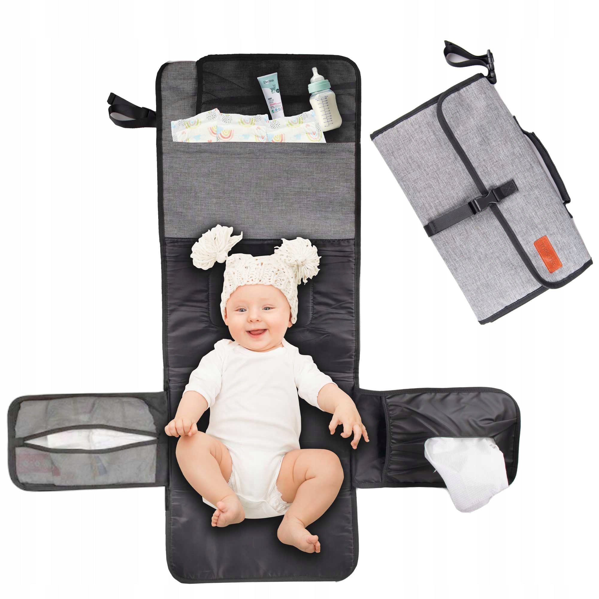 CHANGING PAD BABY MAT TOURIST CHANGING ORGANZER FOLDING Brand Wobell