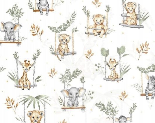 CHANGING TABLE Cover 80x50 Flannel Zoo Green Szymex Manufacturer code 5905214957216