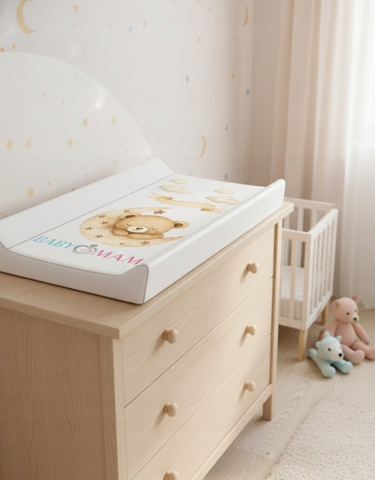 CHANGING TABLE FOR COT CHEST OF DRAWERS STIFFENED 70x50 cm BABYMAM EAN (GTIN) 5903672186841