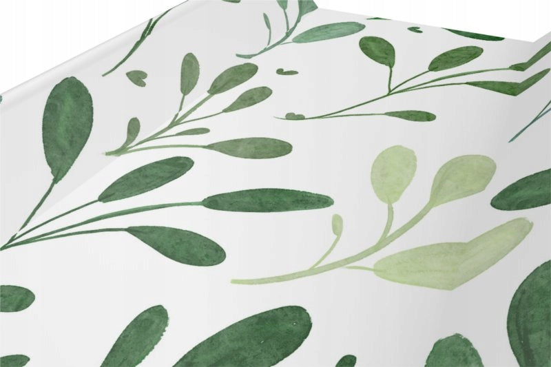CHANGING TABLE SOFT FOR CHEST OF DRAWERS WATERPROOF 70x47 GREEN LEAVES Packaging status original