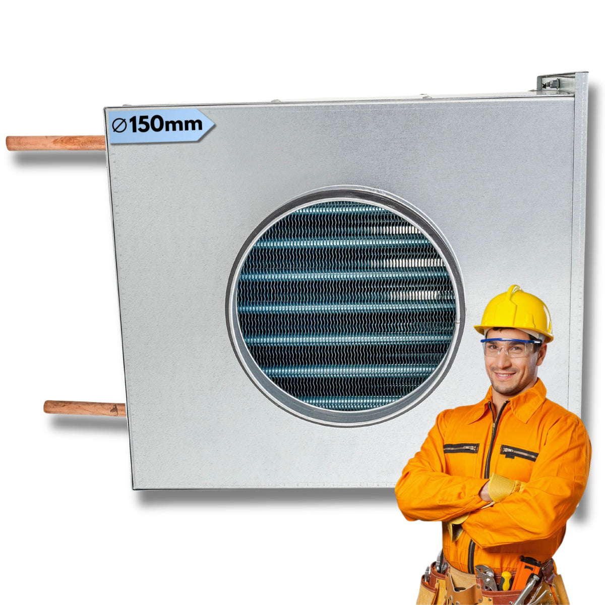 CHANNEL WATER HEATER Ø 150 mm Recuperation Water Heating