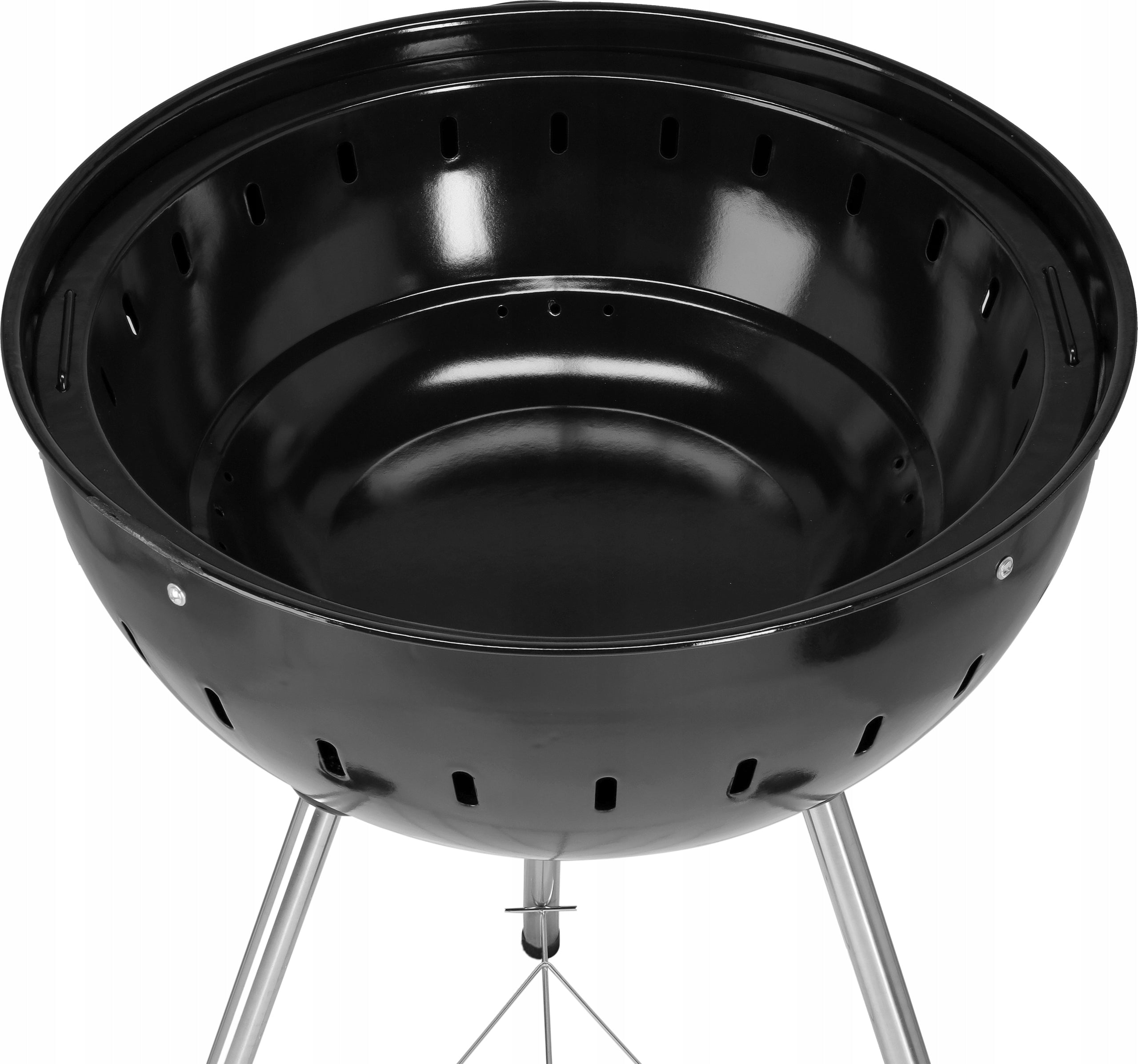 CHARCOAL GARDEN GRILL ROUND WITH COVER GRATE XXL WHEELS COVER 54CM YATO Grill depth 64.5 cm