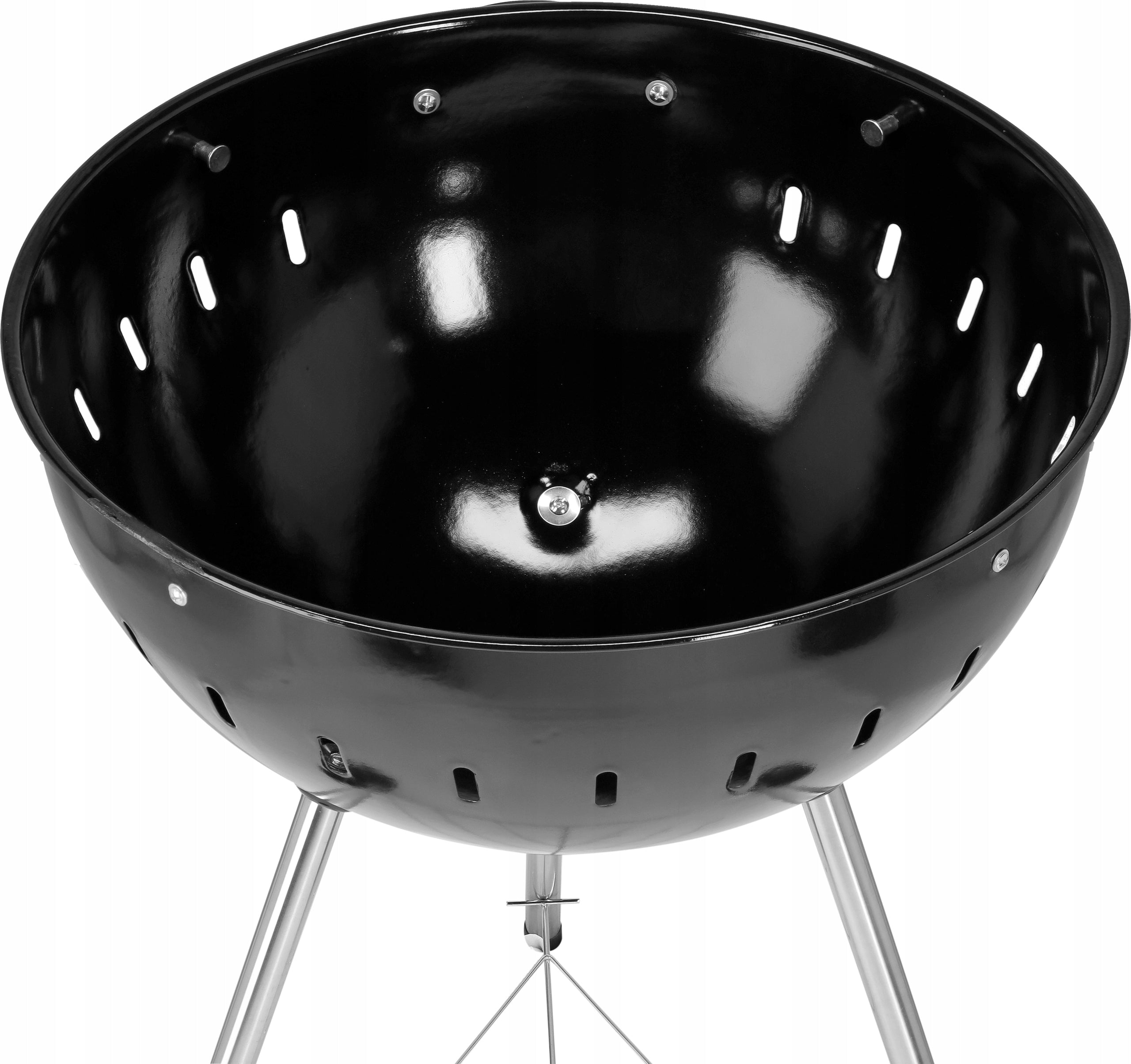 CHARCOAL GARDEN GRILL ROUND WITH COVER GRATE XXL WHEELS COVER 54CM YATO Grill height 107.5 cm