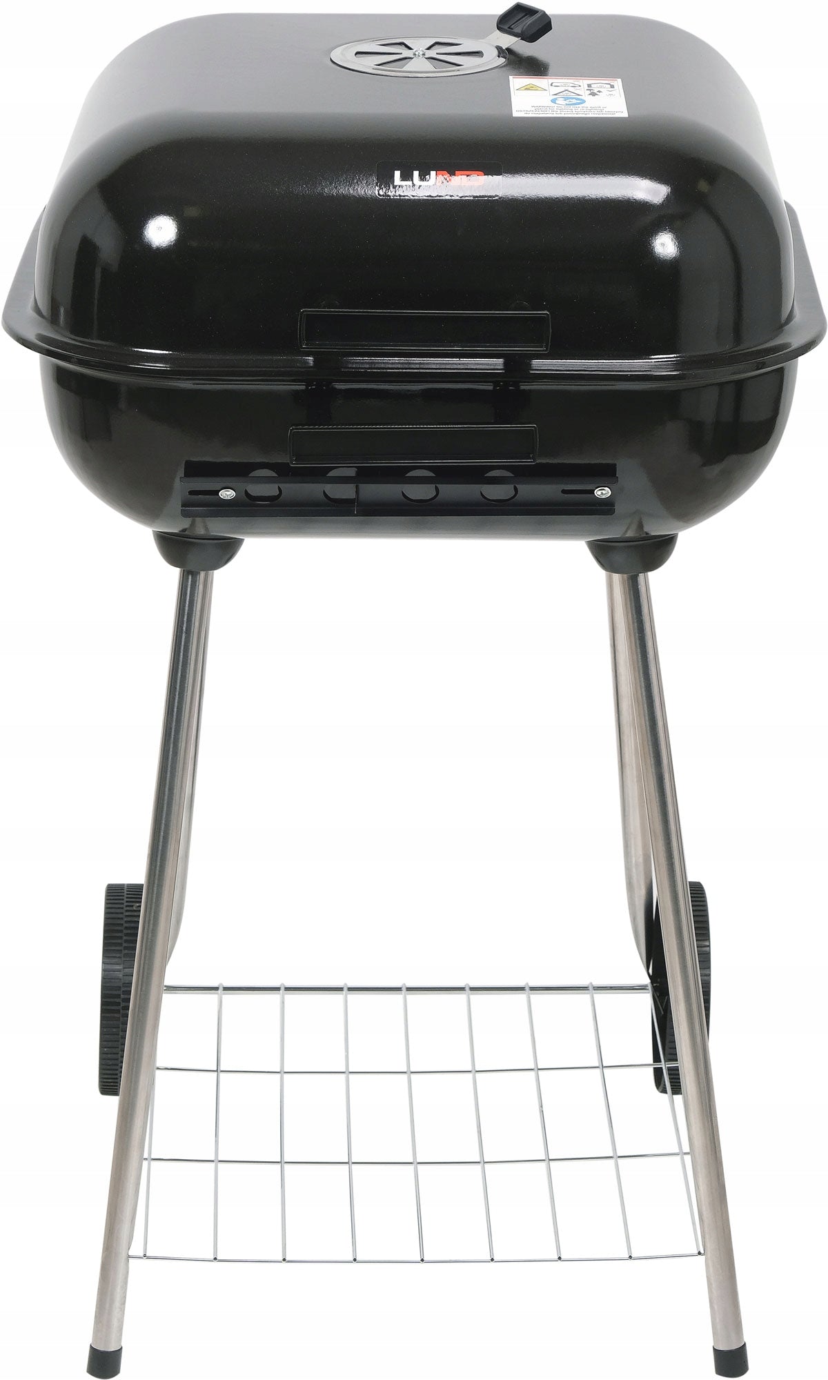 CHARCOAL GARDEN GRILL WITH COVER GRATE 45x40cm CIRCLES COVER LUND Grate width 45 cm