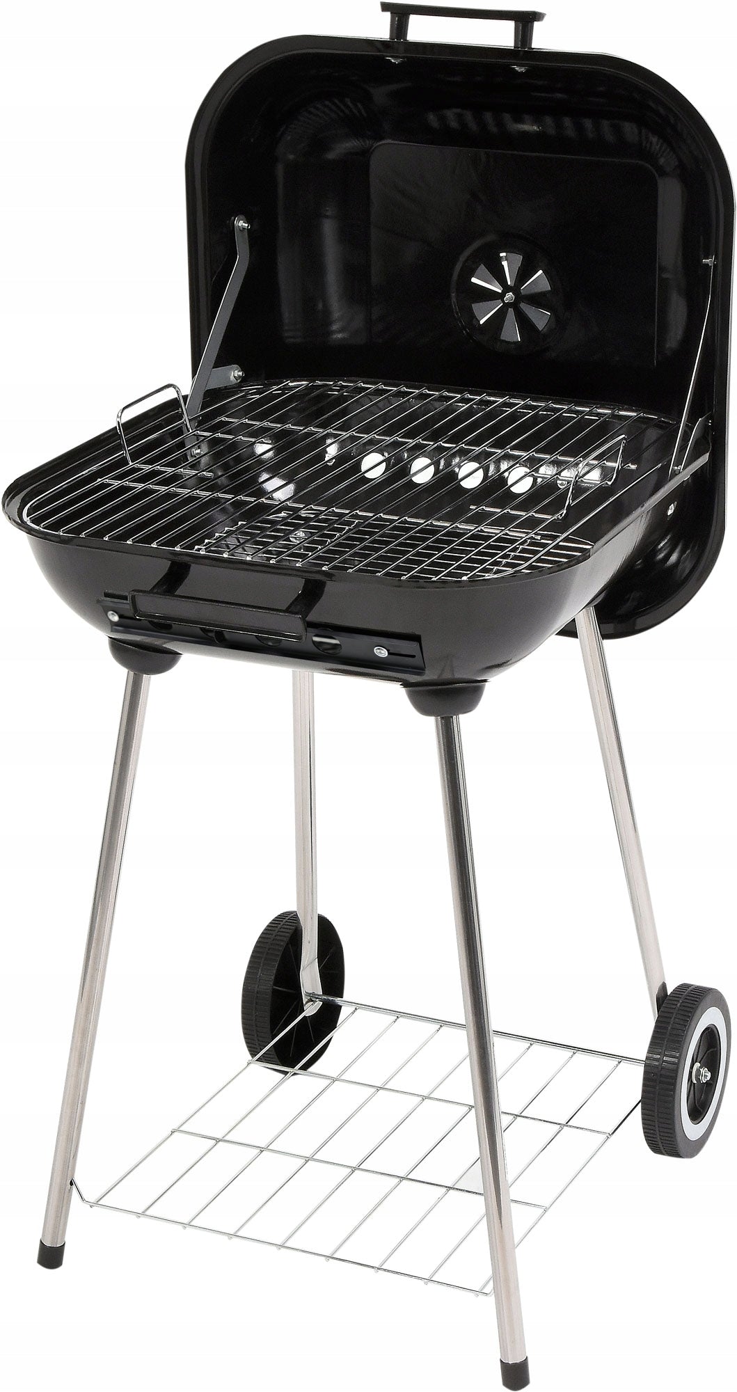 CHARCOAL GARDEN GRILL WITH COVER GRATE 45x40cm CIRCLES COVER LUND Grill depth 50 cm