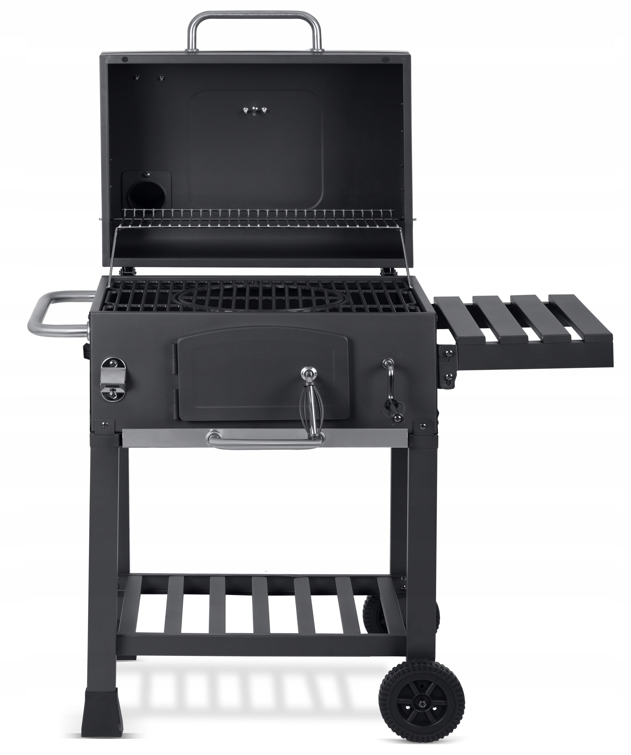 CHARCOAL GRILL GARDEN CHIMNEY CAST IRON GRATE 57 x 43cm + THERMOMETER LARGE Manufacturer code 389100