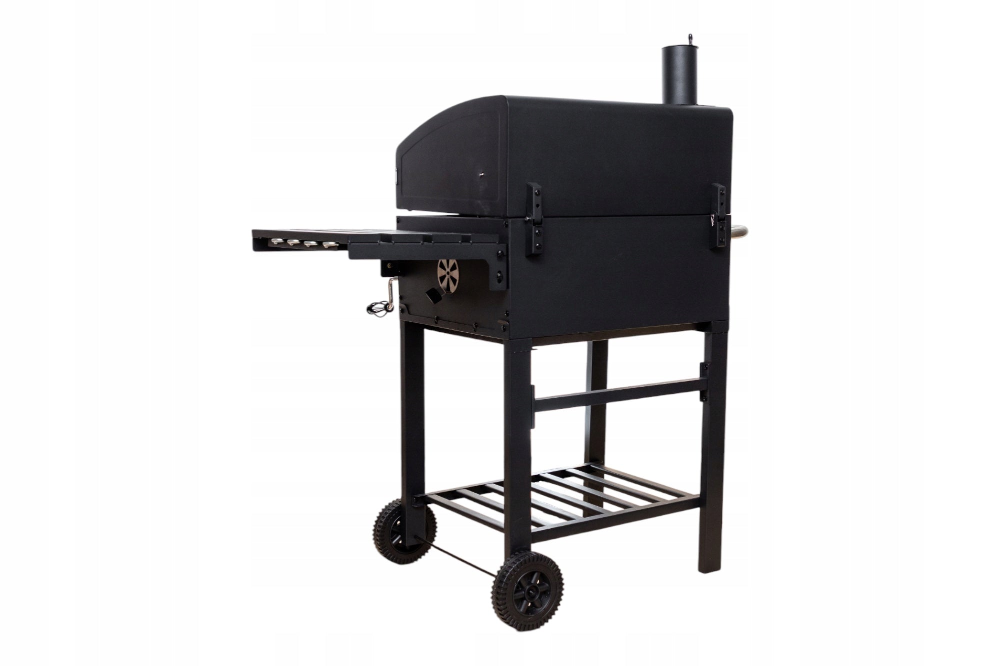 CHARCOAL GRILL GARDEN CHIMNEY CAST IRON GRATE WITH THERMOMETER ASHTRAY Grate width 54 cm