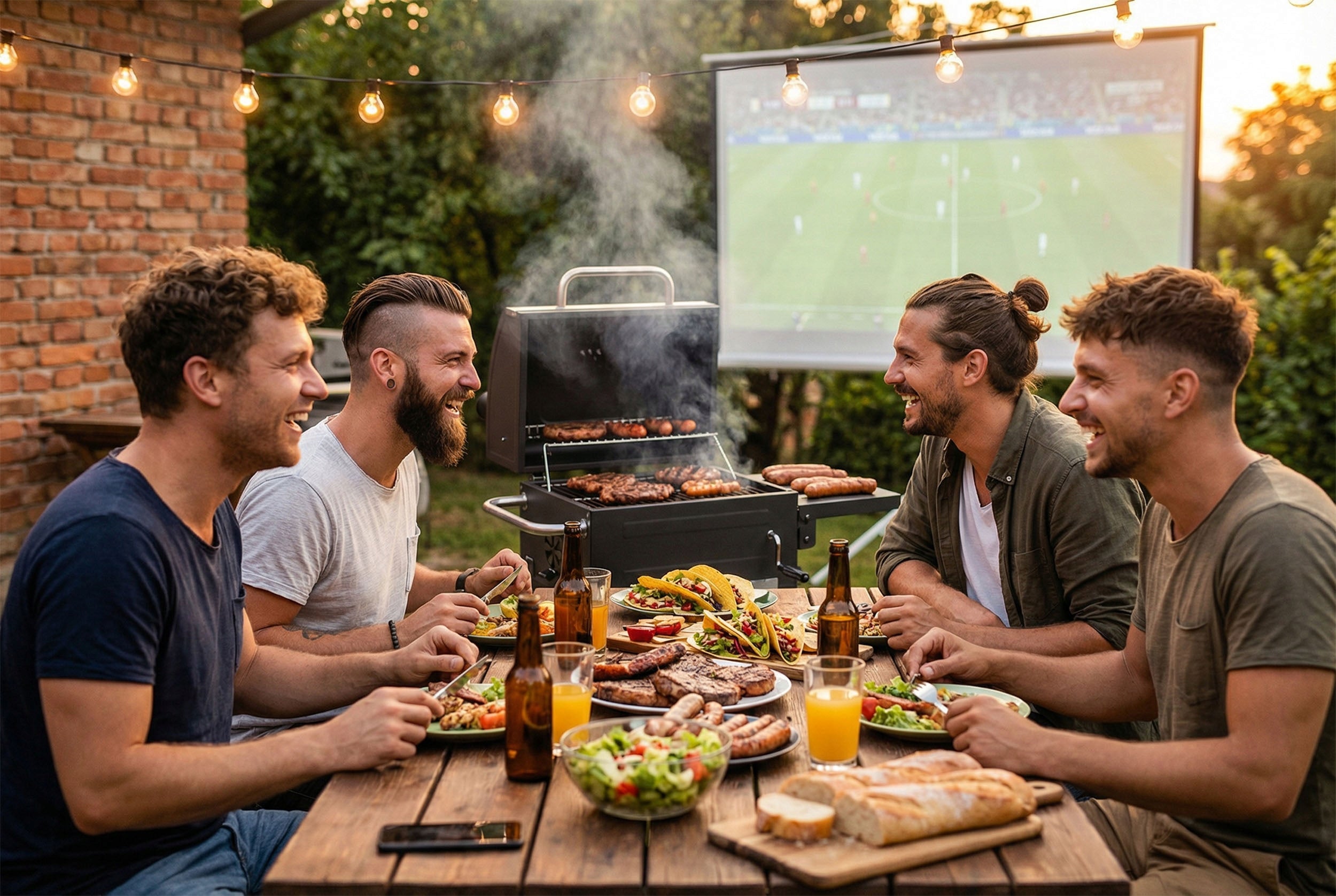 CHARCOAL GRILL GARDEN CHIMNEY STEEL GRATE 40 x 31,5 cm LARGE + THERMOMETER Grill width 82 cm