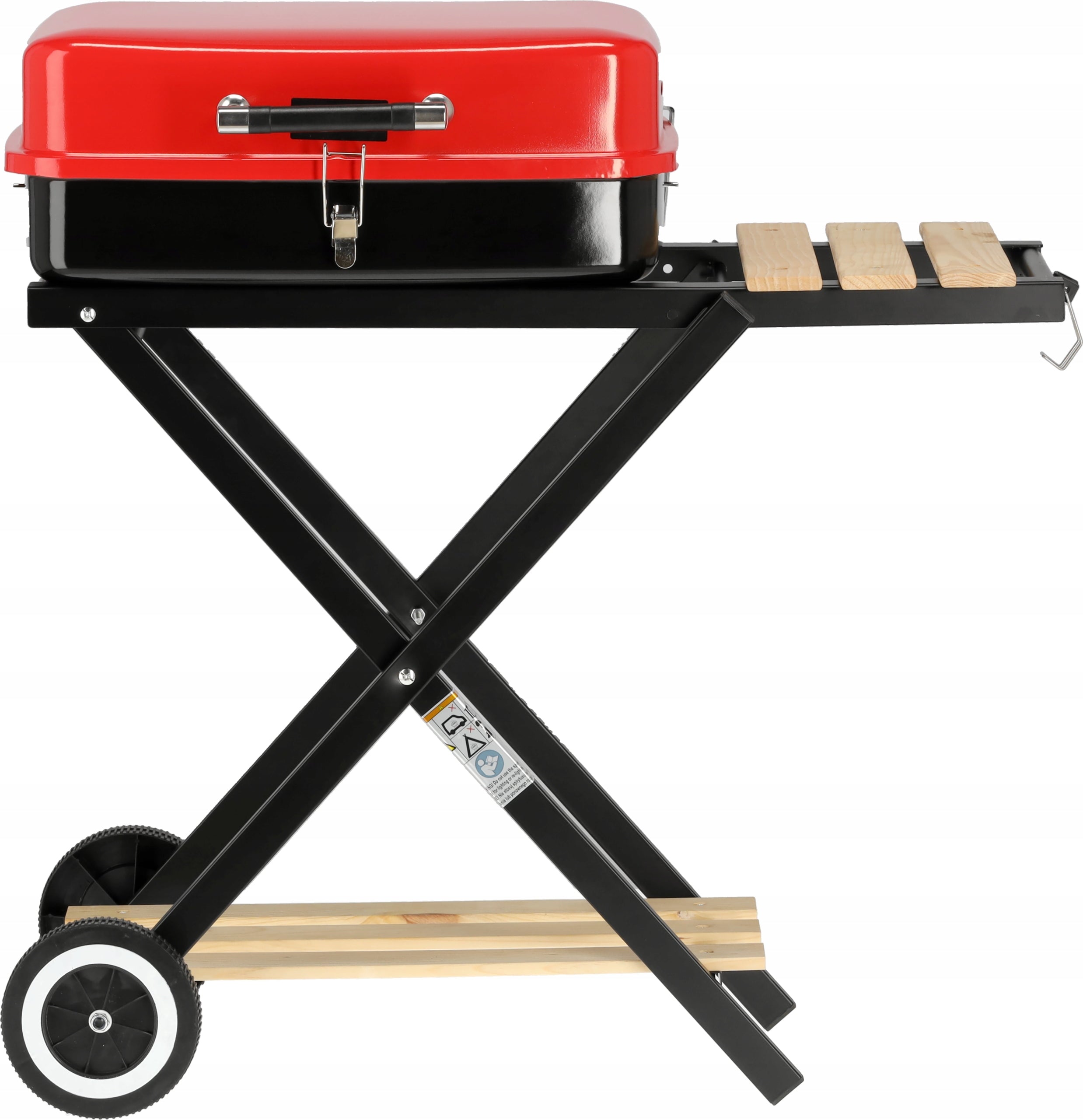 CHARCOAL GRILL GARDEN FOLDING PORTABLE 45x33,5cm CHROME GRATE LUND Manufacturer code LUND_99926