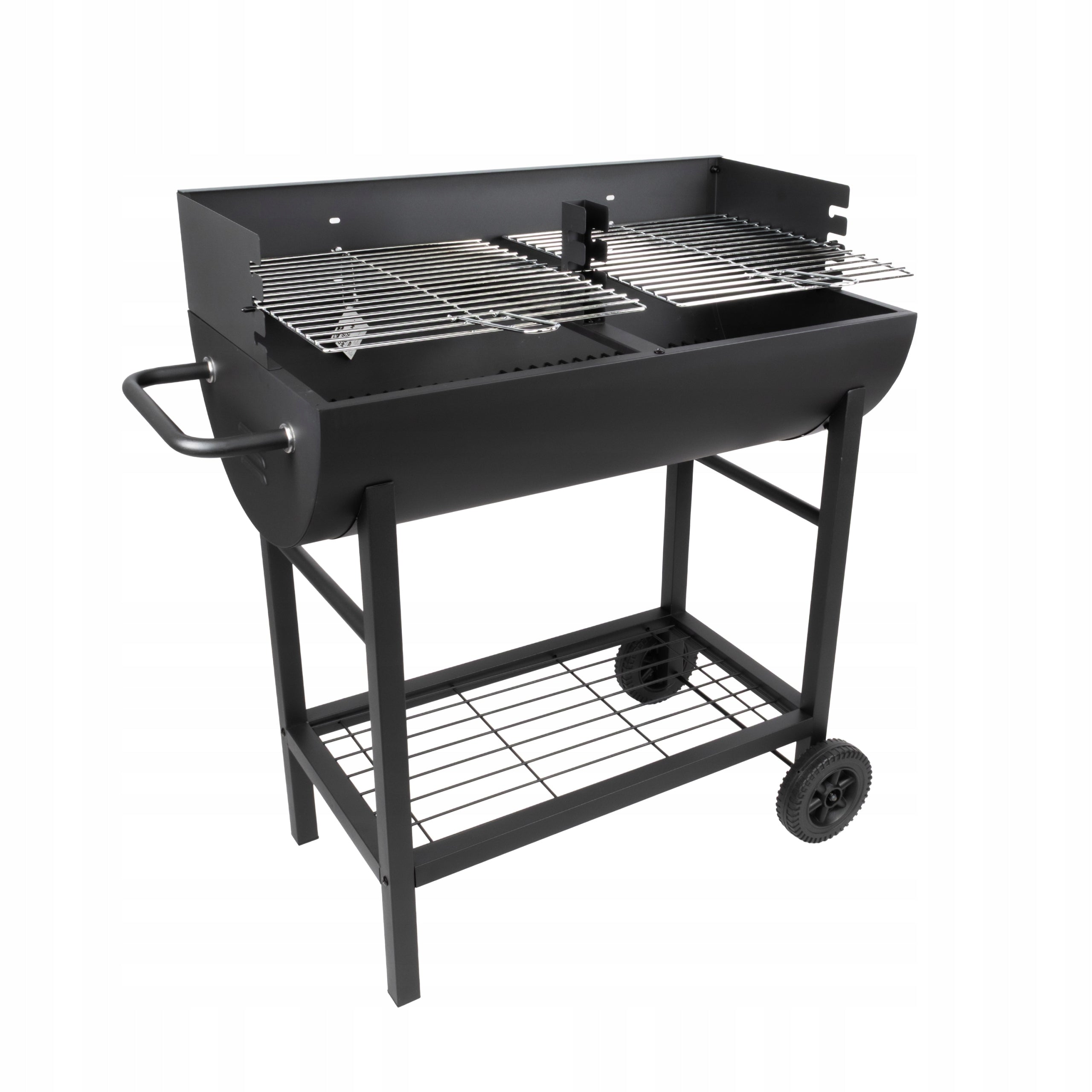 CHARCOAL GRILL GARDEN GRATE CHROME PLATED LARGE PORTABLE RECTANGULAR WHEELS EAN (GTIN) 5904541421674