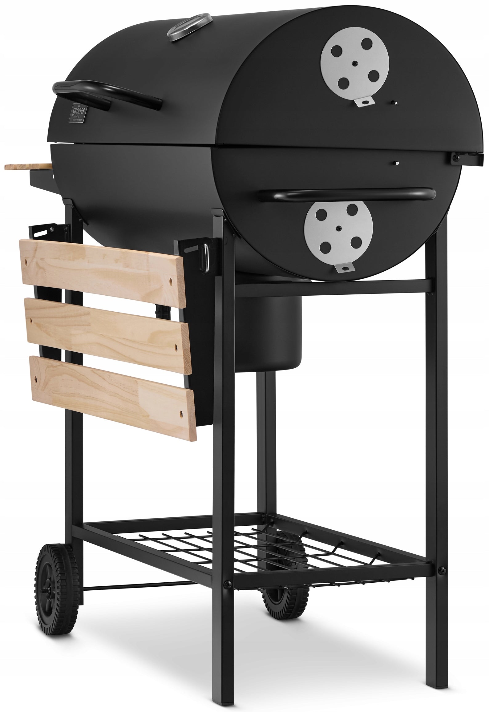 CHARCOAL GRILL Garden Barrel GRÖNER thermometer GRATE XXXL 71x37cm +FREEBIES Grill width 110 cm