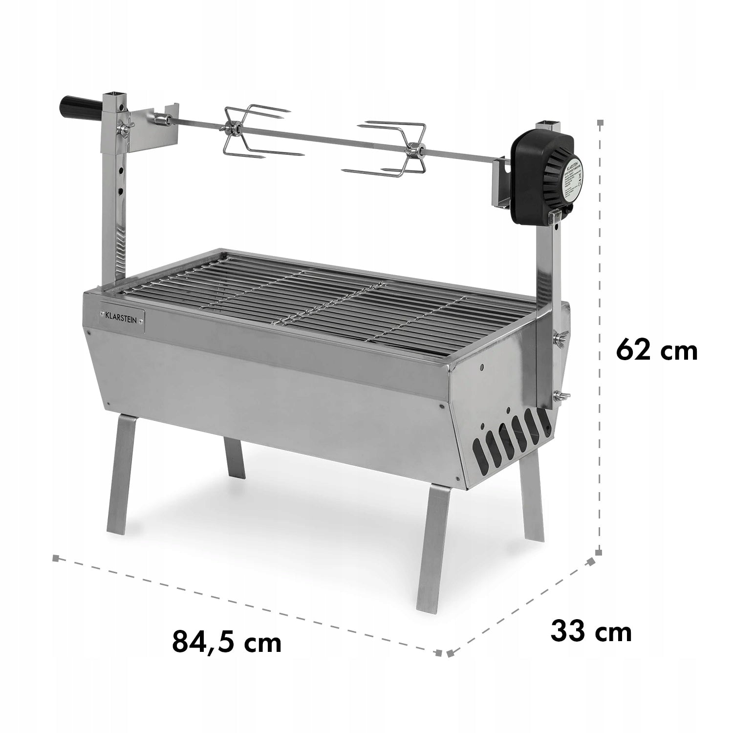 CHARCOAL GRILL KLARSTEIN SPIT FOR BAKING ROTARY PIGLET 4W MAX 12 KG Manufacturer code 10035371