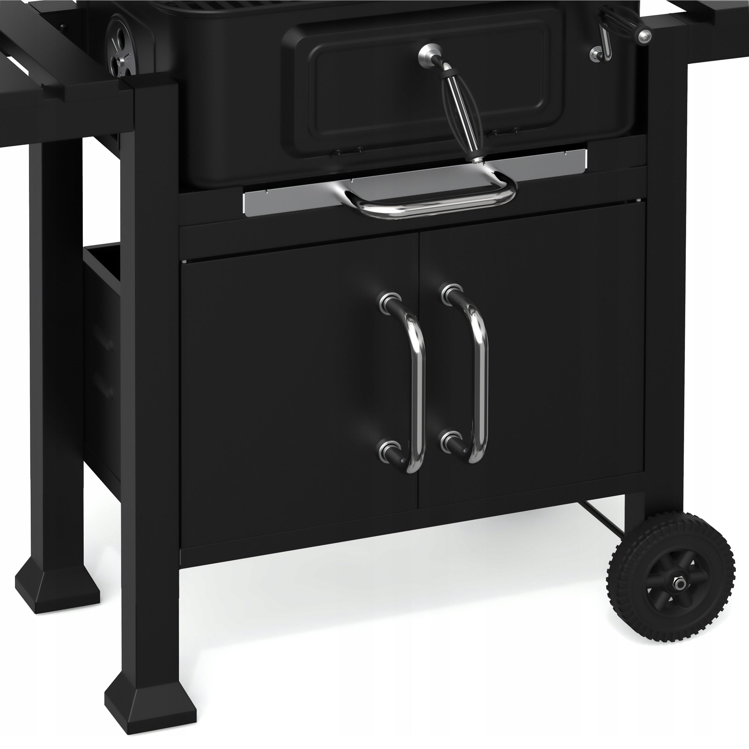 CHARCOAL GRILL KOLER EMBER 42,5X58 CM LARGE CLOSED WITH THERMOMETER Grate length 58 cm