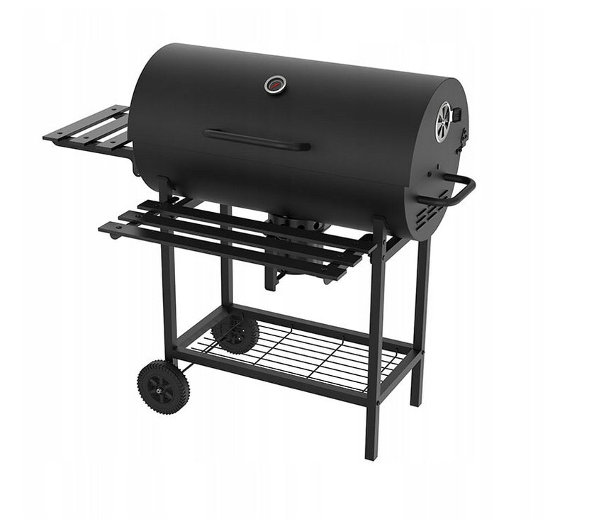 CHARCOAL GRILL LARGE GARDEN BBQ ASHTRAY THERMOMETER 3 GRATES CIRCLES KY740A-1