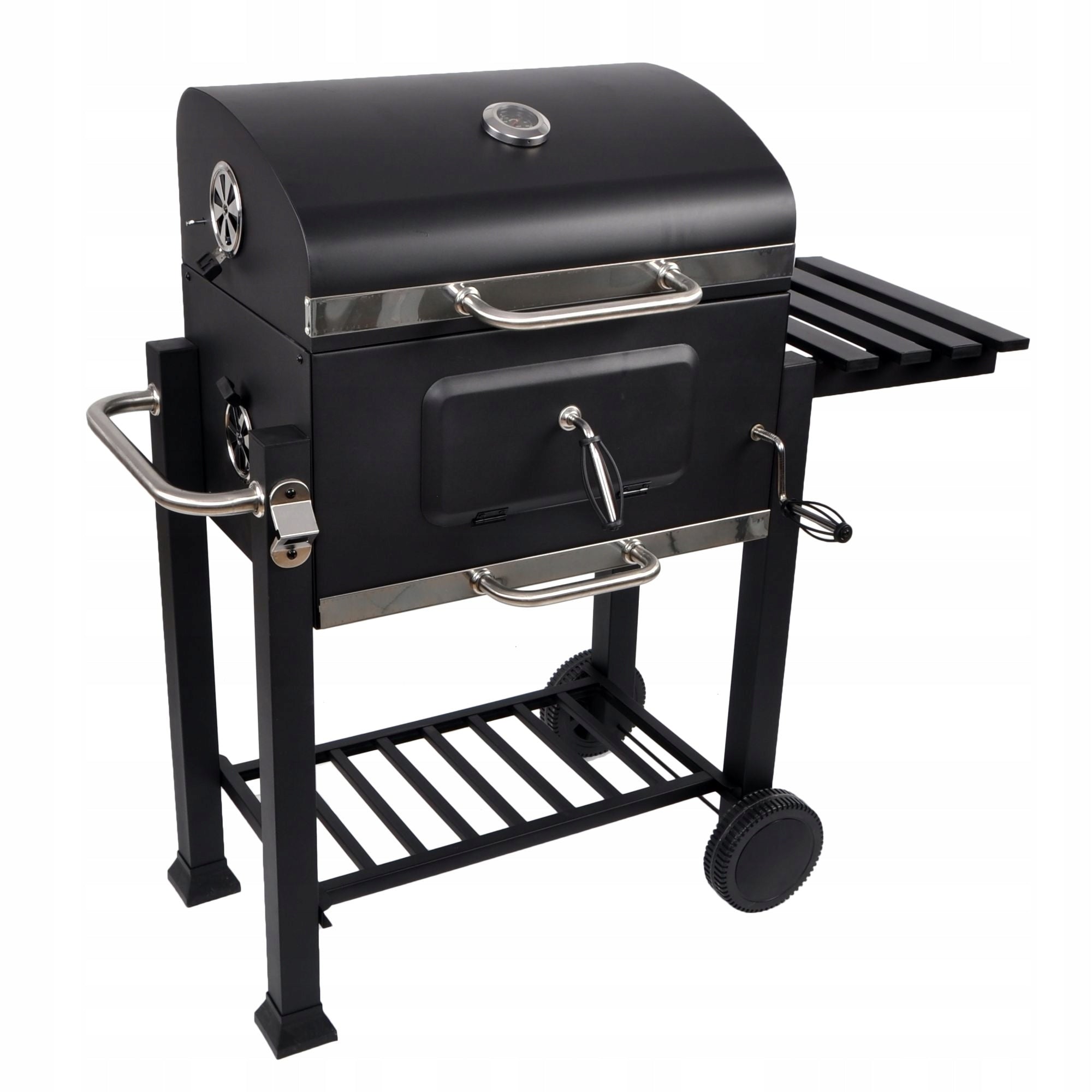 CHARCOAL GRILL LARGE GARDEN CAST IRON GRATE + CAST IRON PLATE + COVER Grill width 113.5 cm