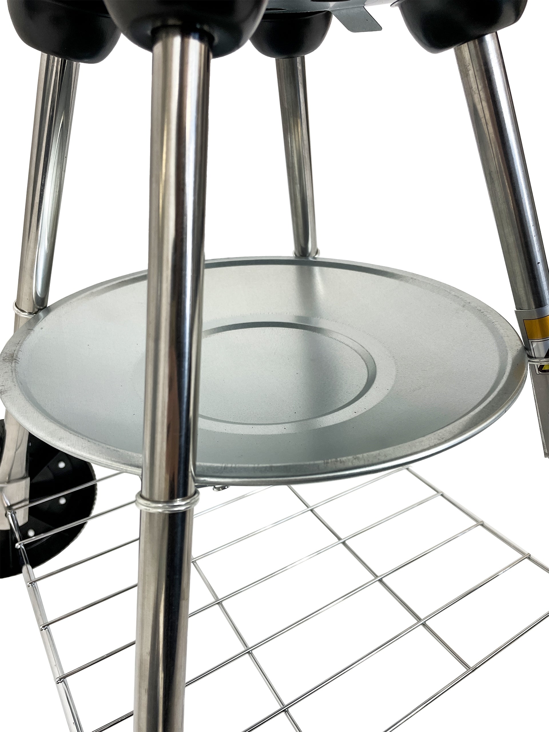 CHARCOAL GRILL LARGE ROUND WITH GARDEN COVER GRATE WITH GRATE PORTABLE Grate length 41.5 cm