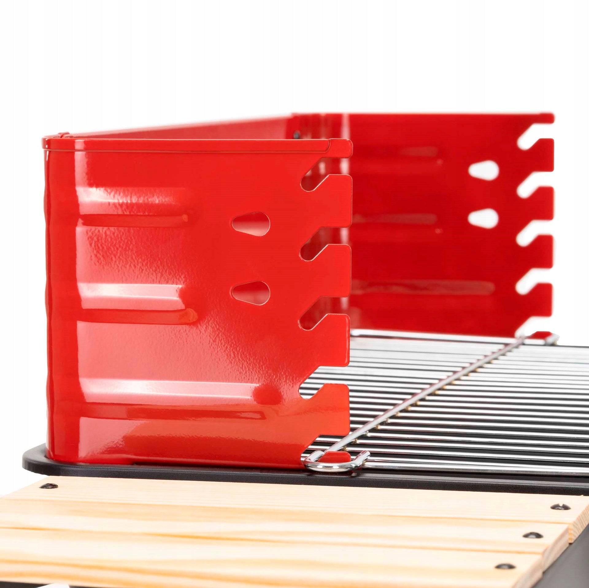 CHARCOAL GRILL PORTABLE GARDEN WITH WHEELS GRATE ADJUSTABLE 5 LEVELS BBQ Grate width 27 cm