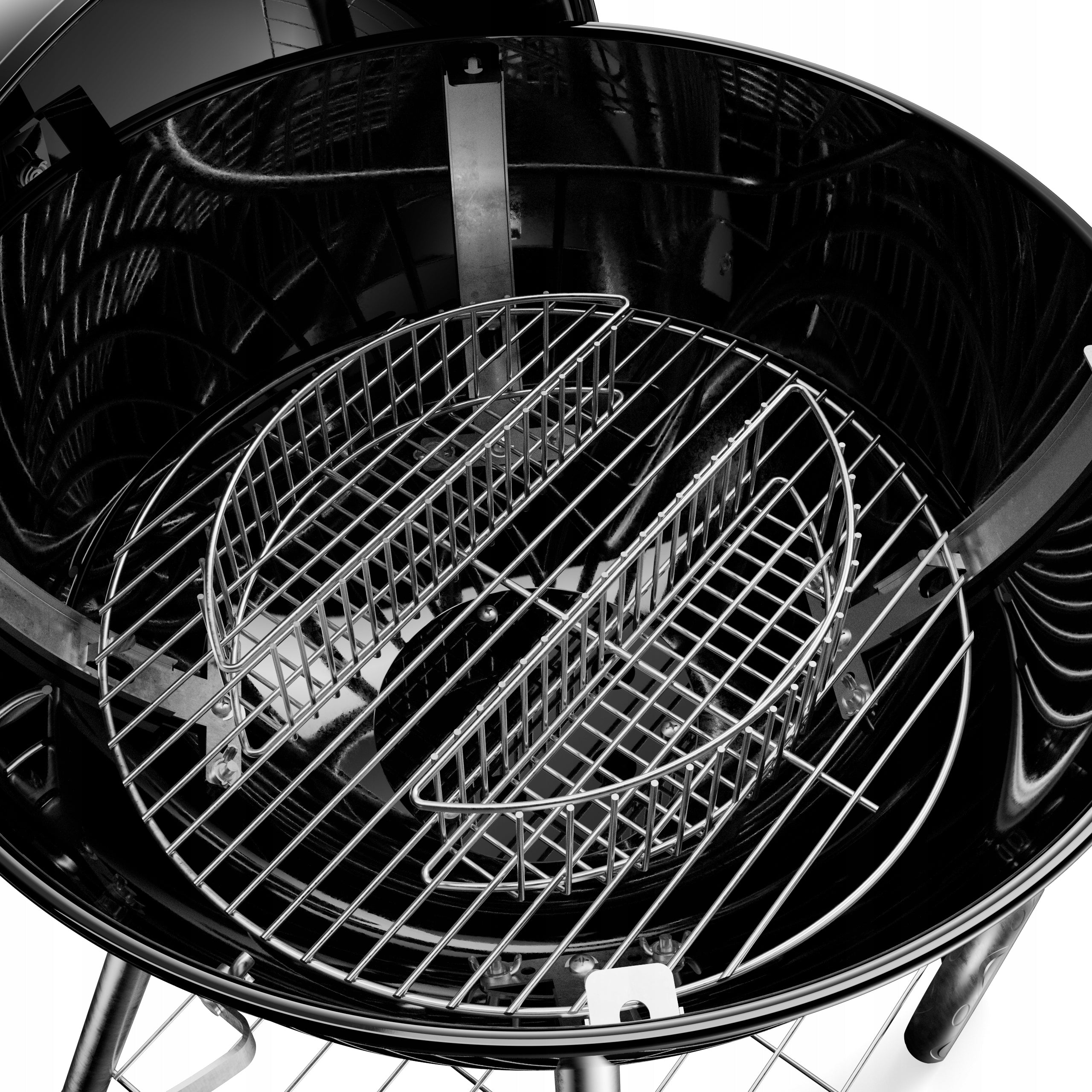 CHARCOAL GRILL ROUND GARDEN ENAMEL KOLER EMBER C1 THERMOMETER COVER 54cm Grill depth 58.5 cm