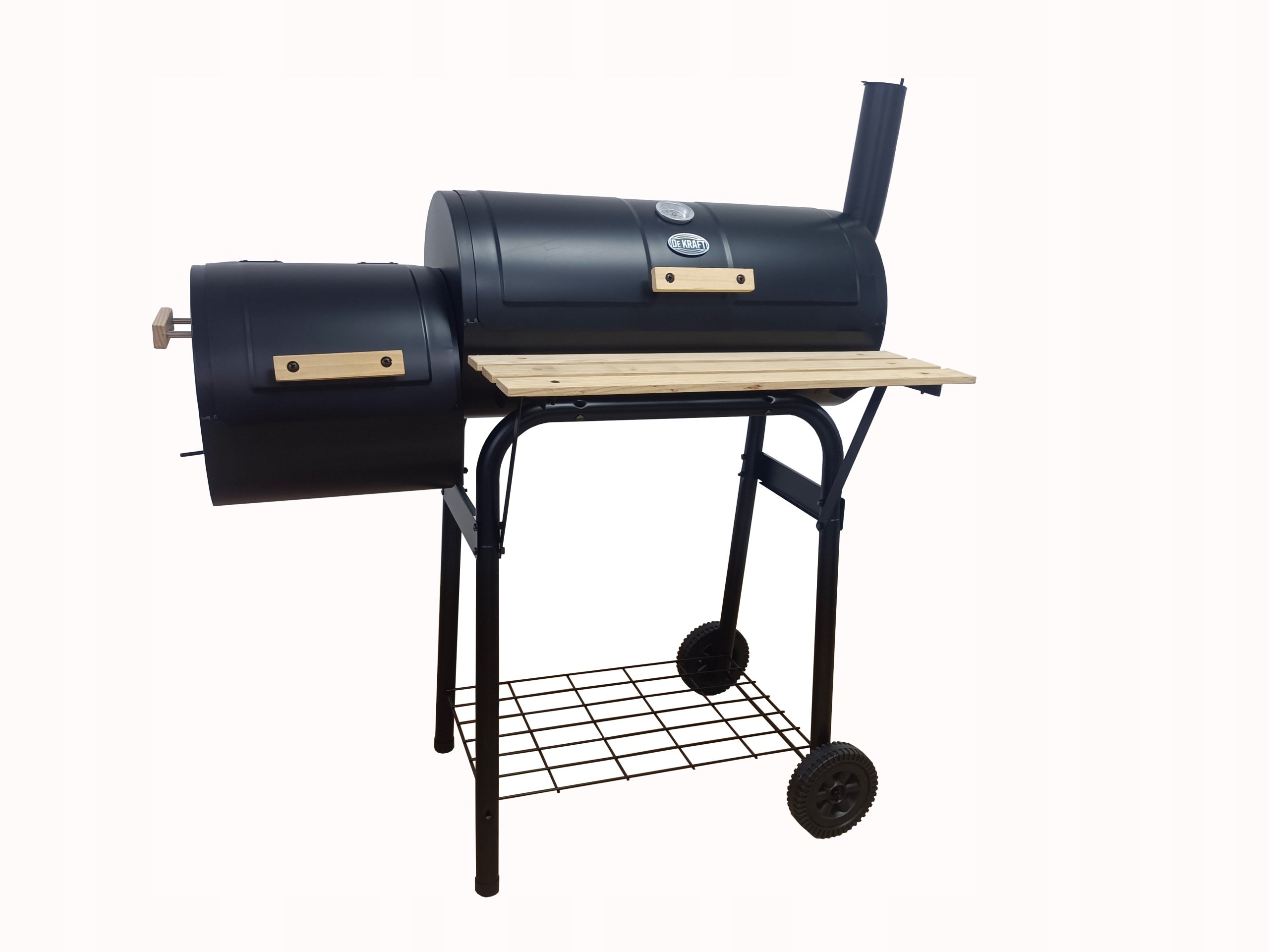 CHARCOAL GRILL SMOKEHOUSE DEKRAFT BBQ LARGE SOLID WITH THERMOMETER CHIMNEY SMOKER Manufacturer no brand