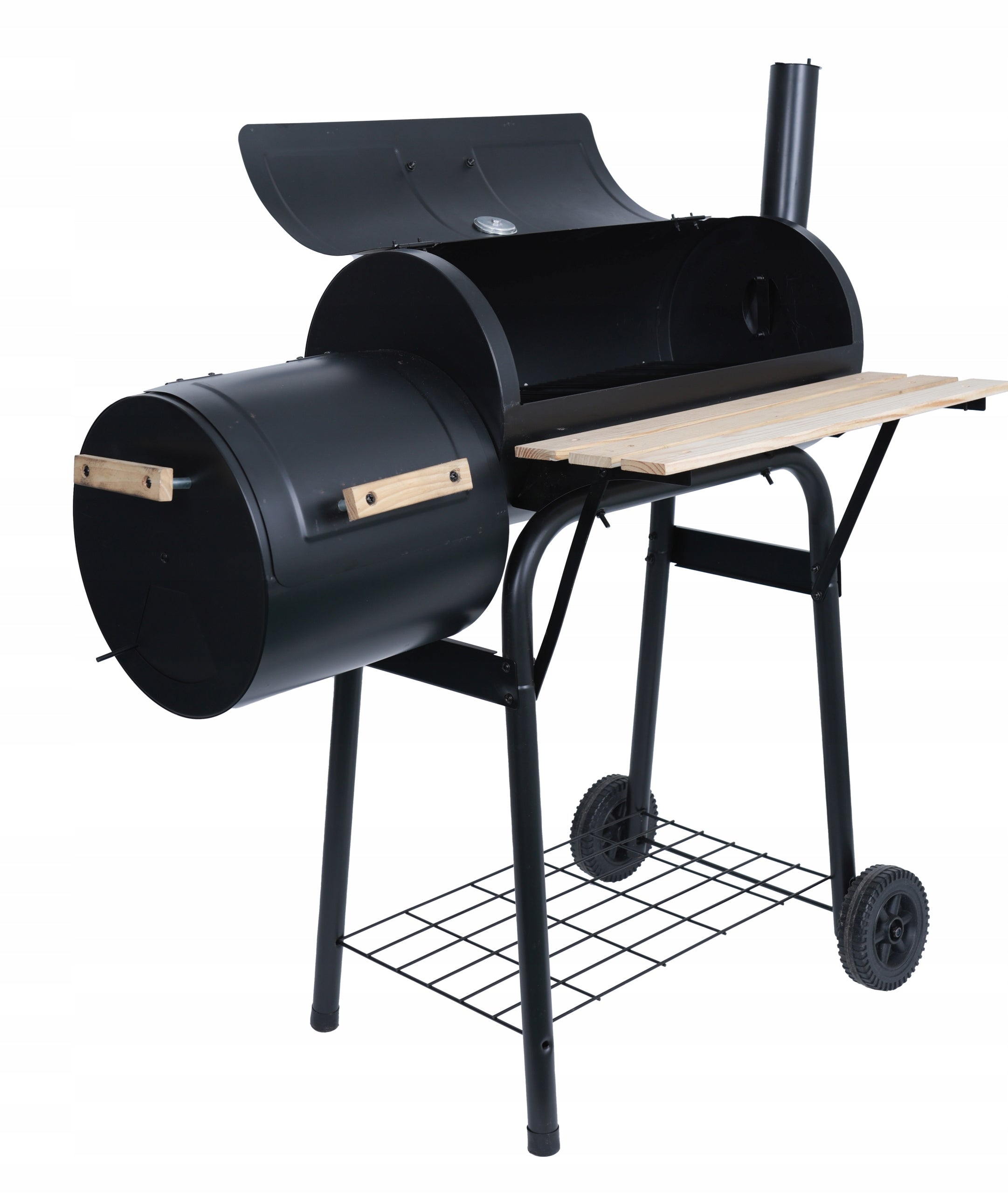 CHARCOAL GRILL SMOKEHOUSE DEKRAFT BBQ LARGE SOLID WITH THERMOMETER CHIMNEY SMOKER Packaging status original