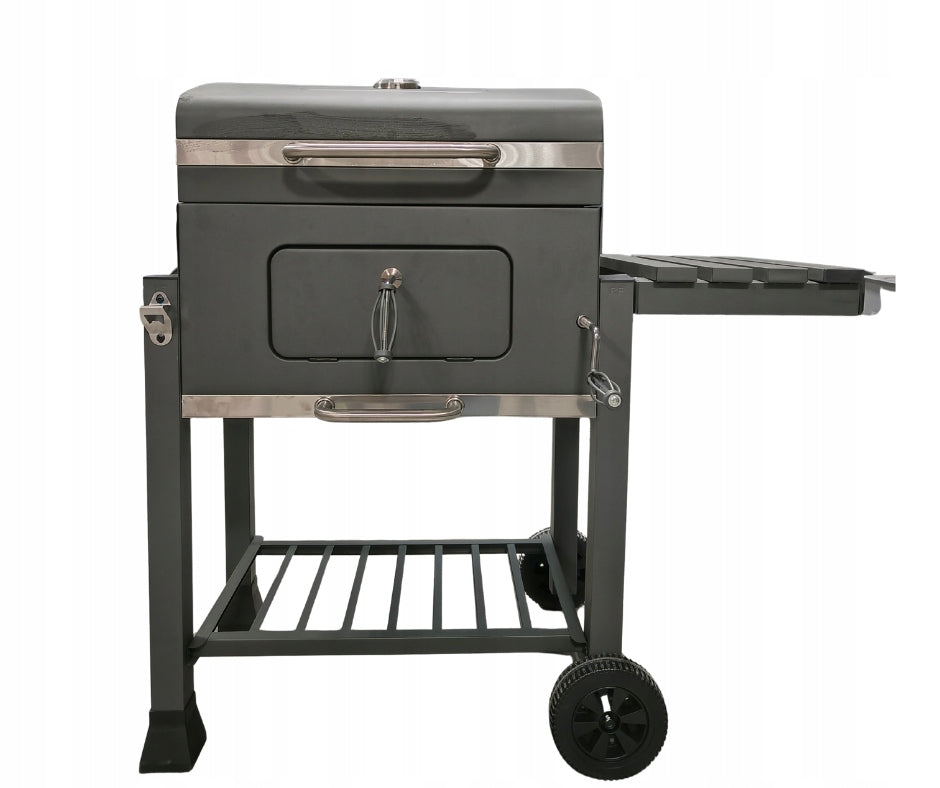 CHARCOAL GRILL STARK F50 LARGE XXL THERMOMETER THICK SHEET METAL Grate 56 x 42 Grate length 56 cm