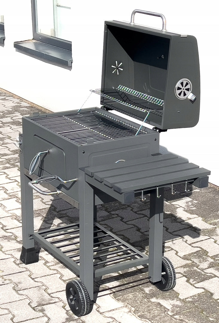 CHARCOAL GRILL STARK F50 LARGE XXL THERMOMETER THICK SHEET METAL Grate 56 x 42 Manufacturer no brand