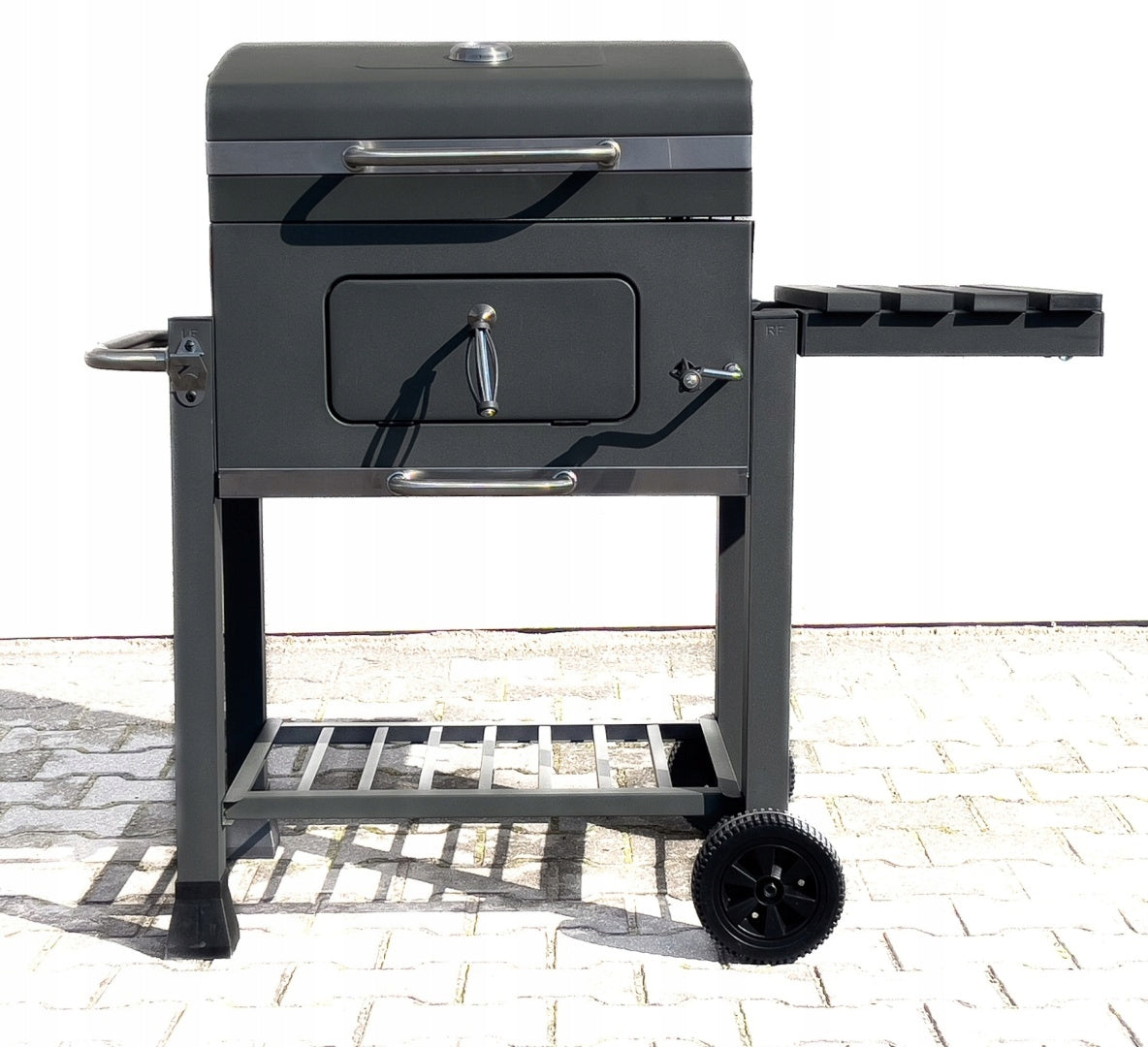 CHARCOAL GRILL STARK F50 LARGE XXL THERMOMETER THICK SHEET METAL Grate 56 x 42 Packaging status original