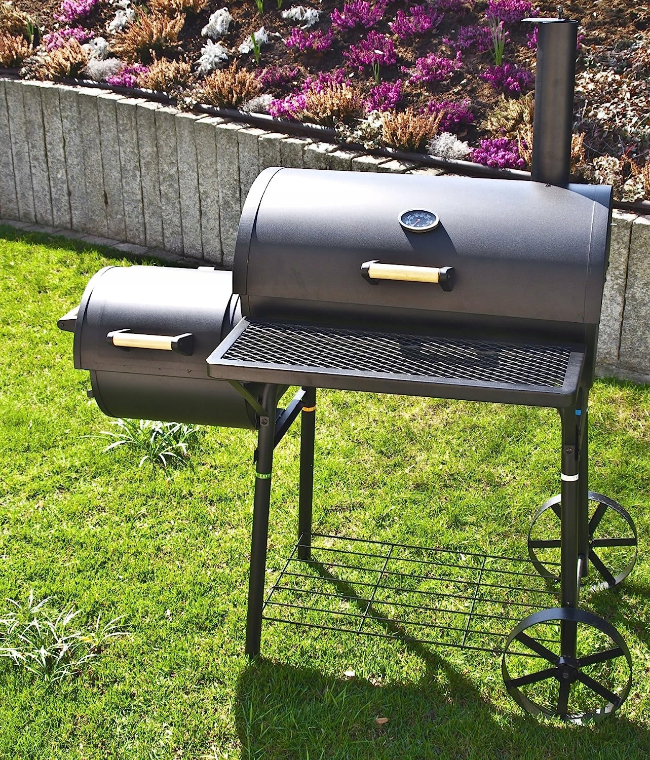 CHARCOAL GRILL WITH SMOKER FUNCTION EL FUEGO DAKOTA GRATE 66x41cm SOLID 32KG Manufacturer El Fuego