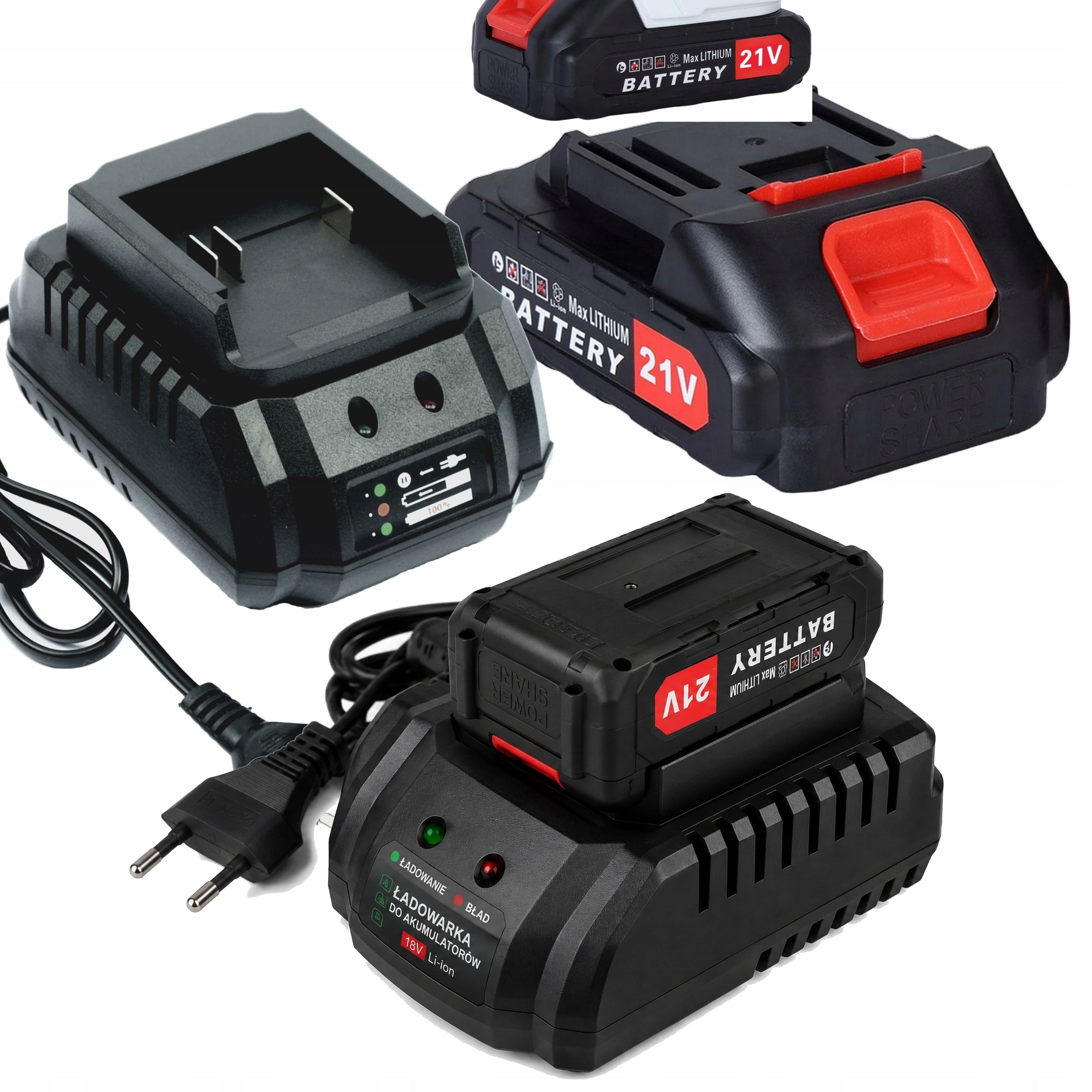 CHARGER 18-21V 2A FOR BATTERIES TYPE MAKITA GISAM WUBER DEPHI HILDA