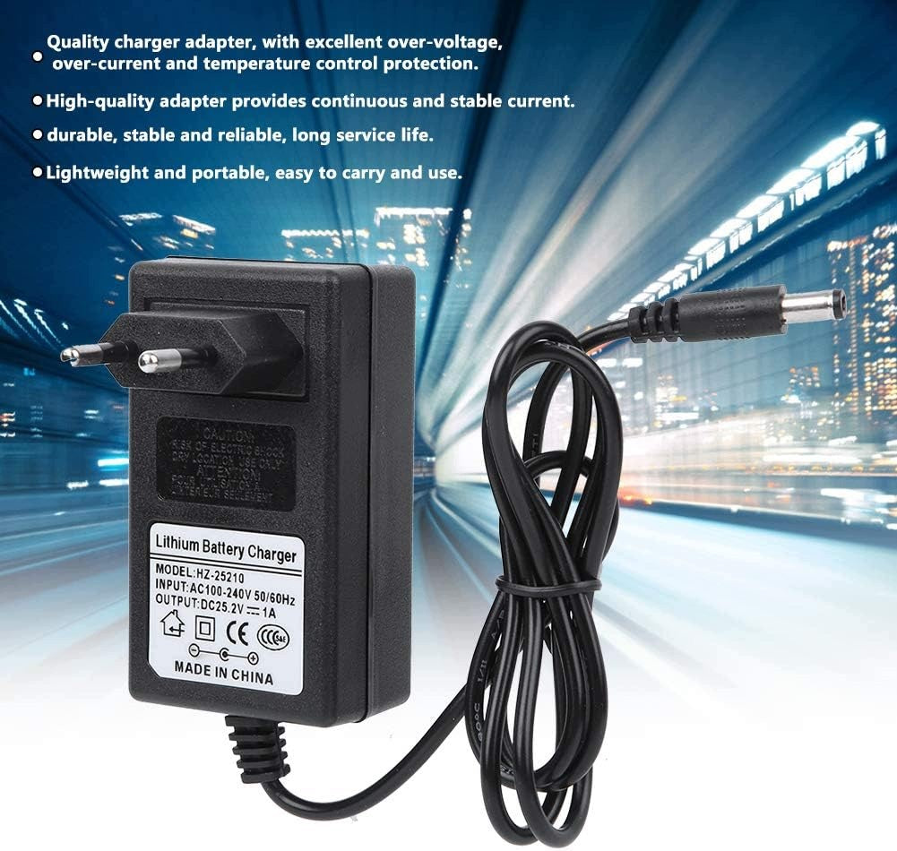 CHARGER ADAPTER FOR MASSAGE GUN 25,2V 100-240V UNIVERSAL Manufacturer code ADAPTER ŁADOWARKI PISTOLET MASAŻU 25,2V
