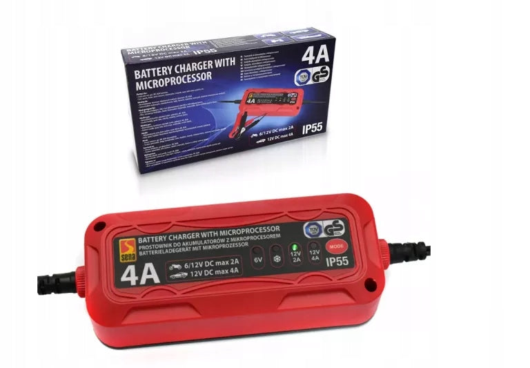 CHARGER CAR RECTIFIER FOR DC 2/4 A, 6V AND 12V BATTERIES
