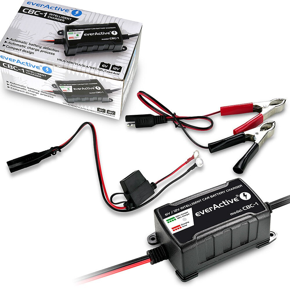 CHARGER CAR RECTIFIER FOR MOTORCYCLE BOAT BATTERIES 6V/12V 1A Packaging status original