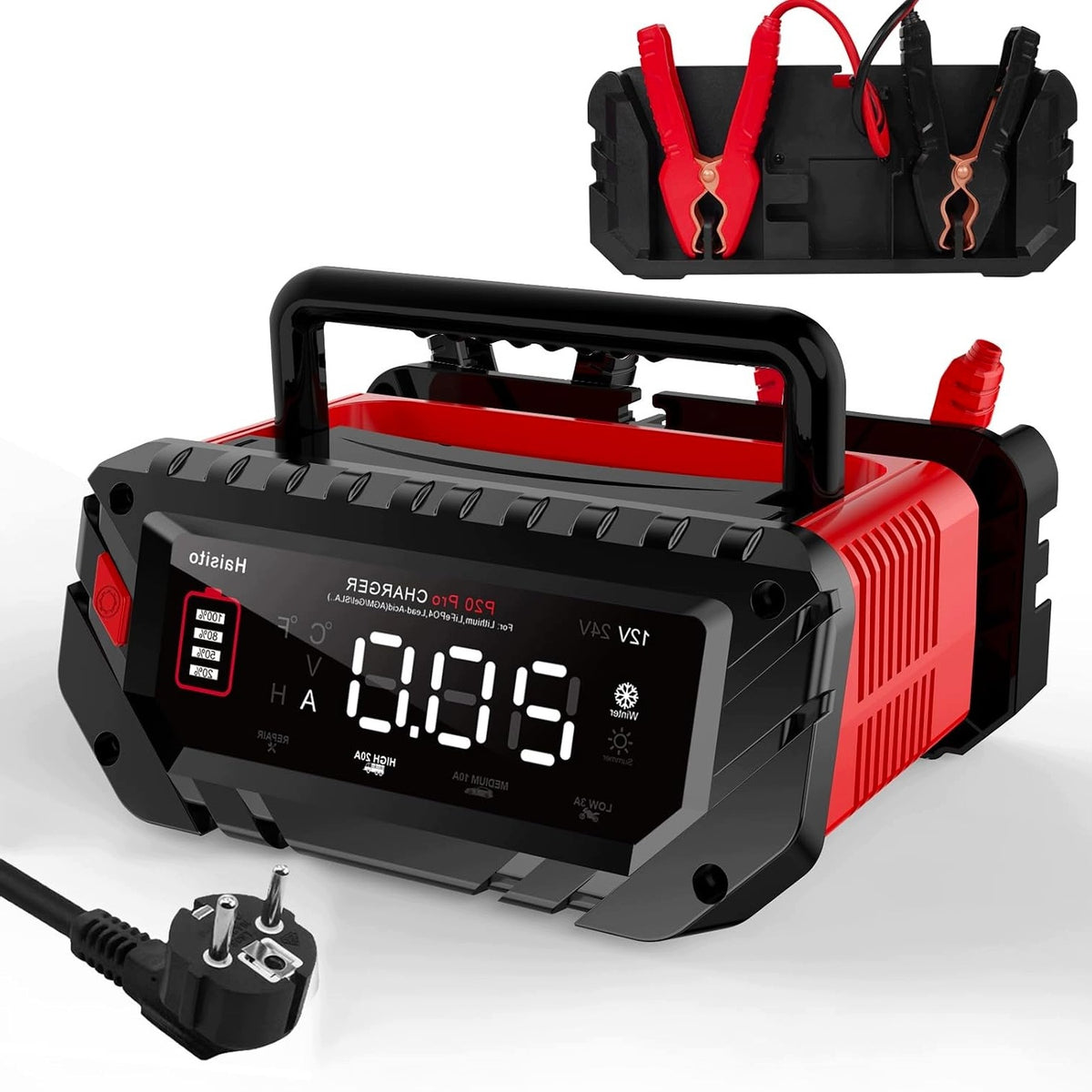 CHARGER FOR CAR BATTERY P20PRO 12V 24V 20A LIFEPO4