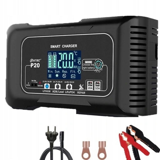 CHARGER FOR GEL BATTERY 12V 24V 20A GEL