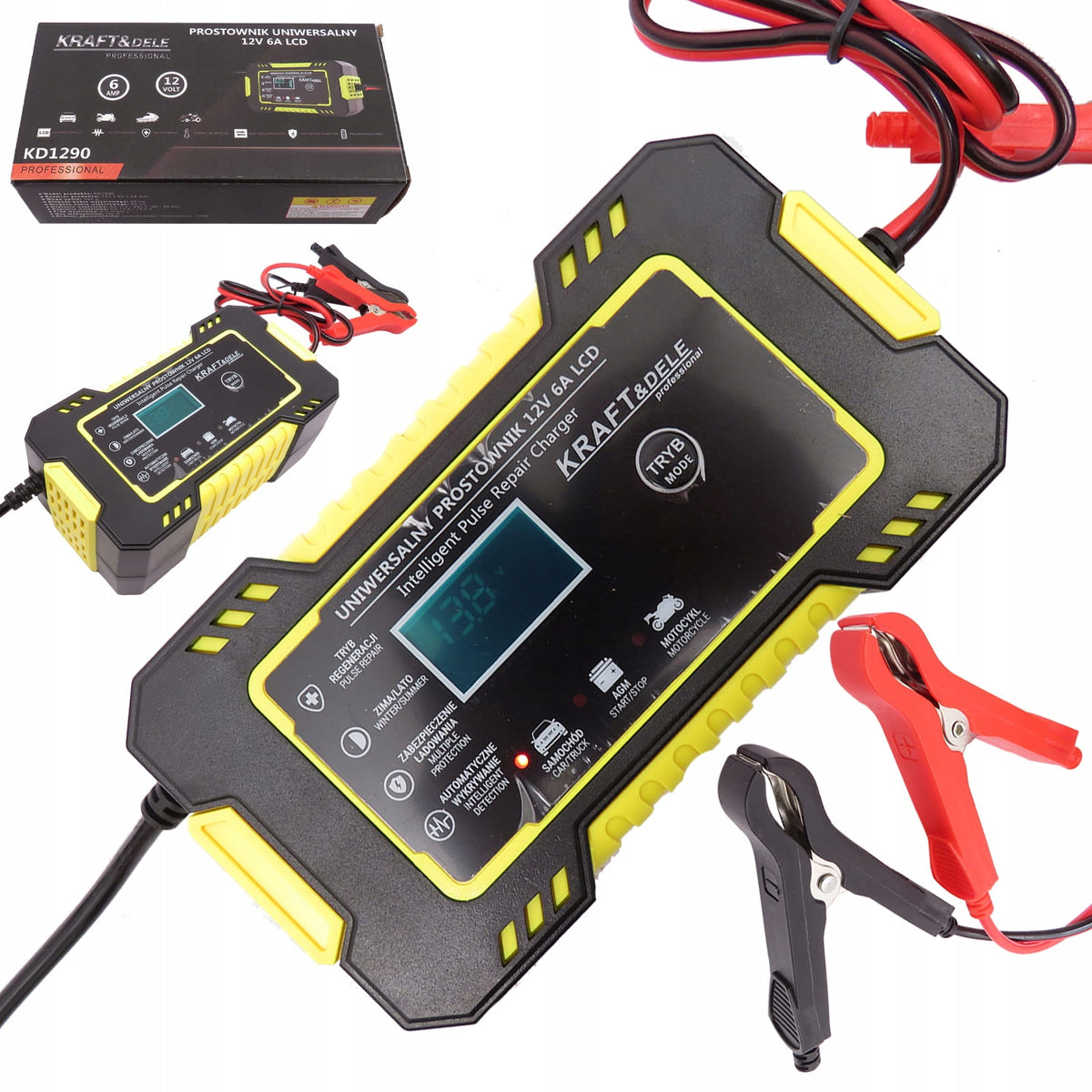 CHARGER RECTIFIER FOR BATTERY 12V AGM CAR GEL MOTORCYCLES