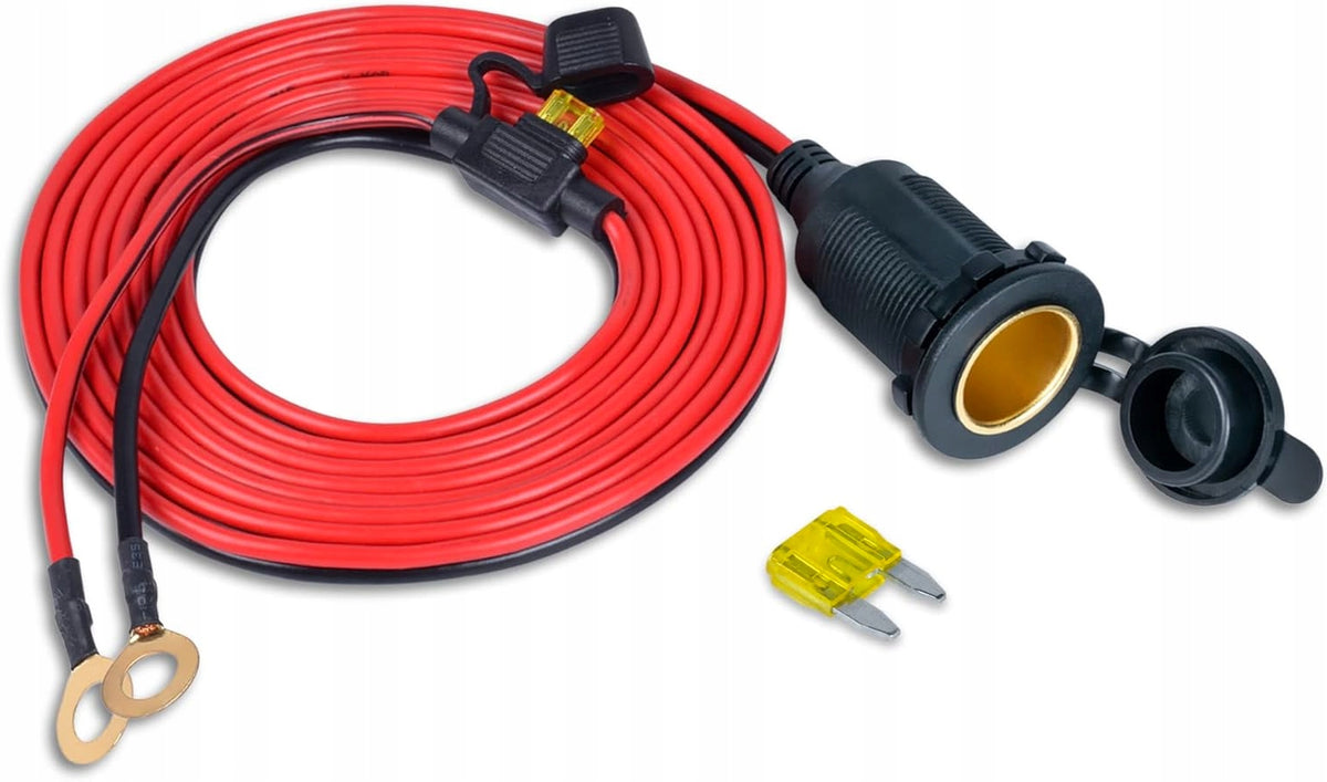CHARGER WITH POWER SOCKET 12V 24V WATERPROOF WITH CABLE 3M