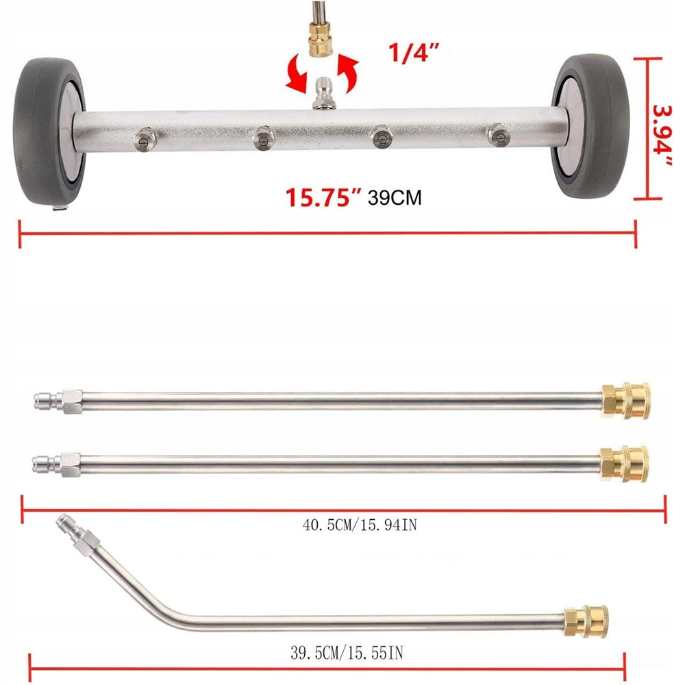 CHASSIS WASH BRUSH, HIGH PRESSURE WASHER, FLOOR WASHER Packaging status original