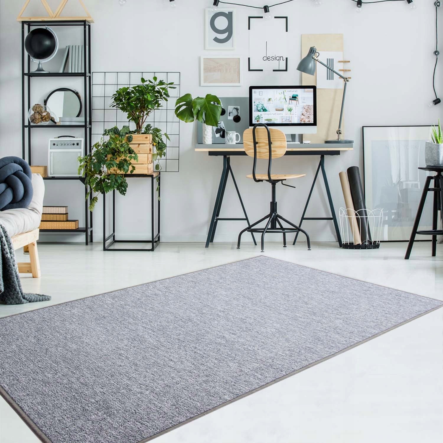 CHEAP CUSTOM CARPET STRONG GREY 100x150CM Manufacturer code dywany na wymiar